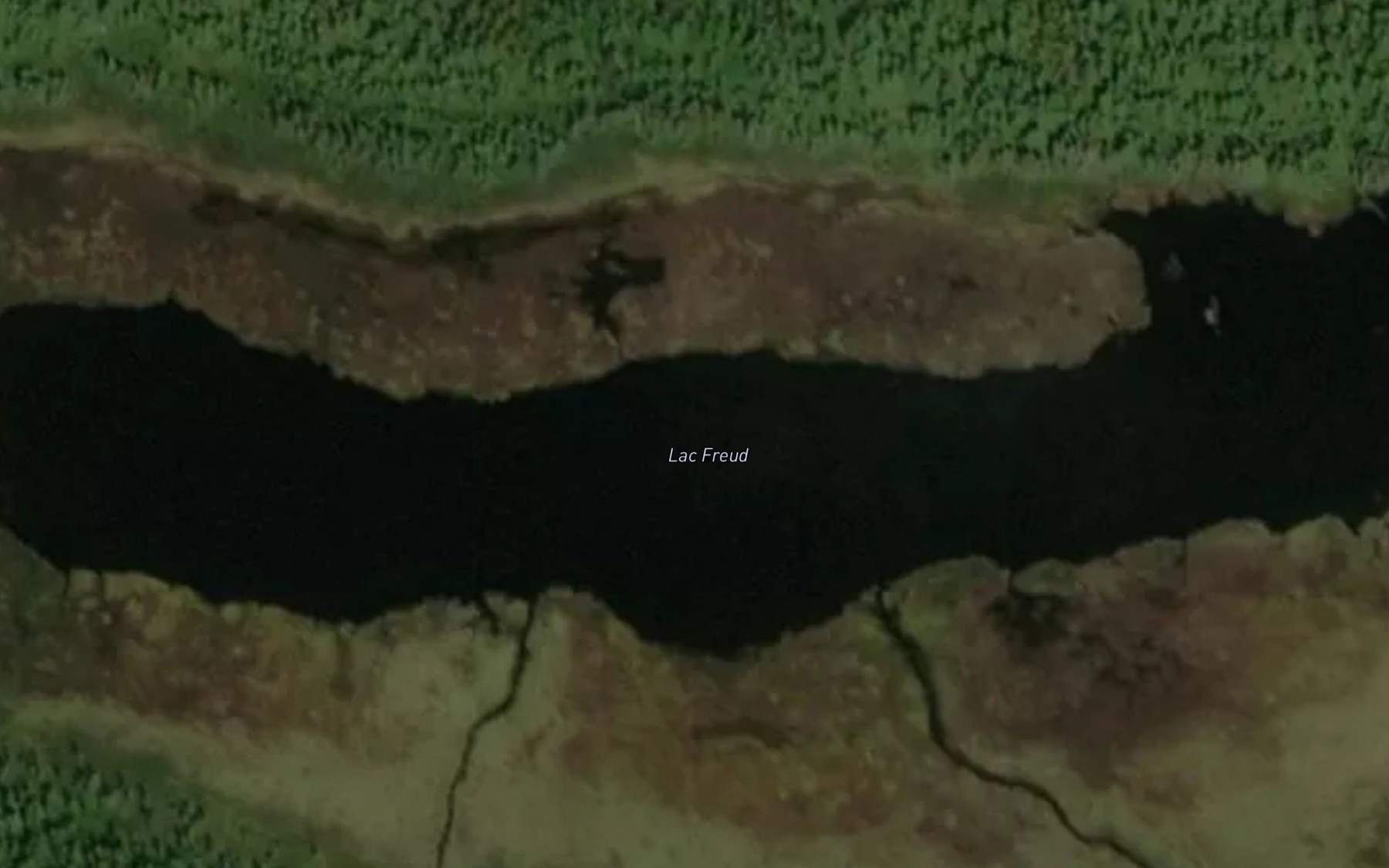 Satellite map of the Lac Freud