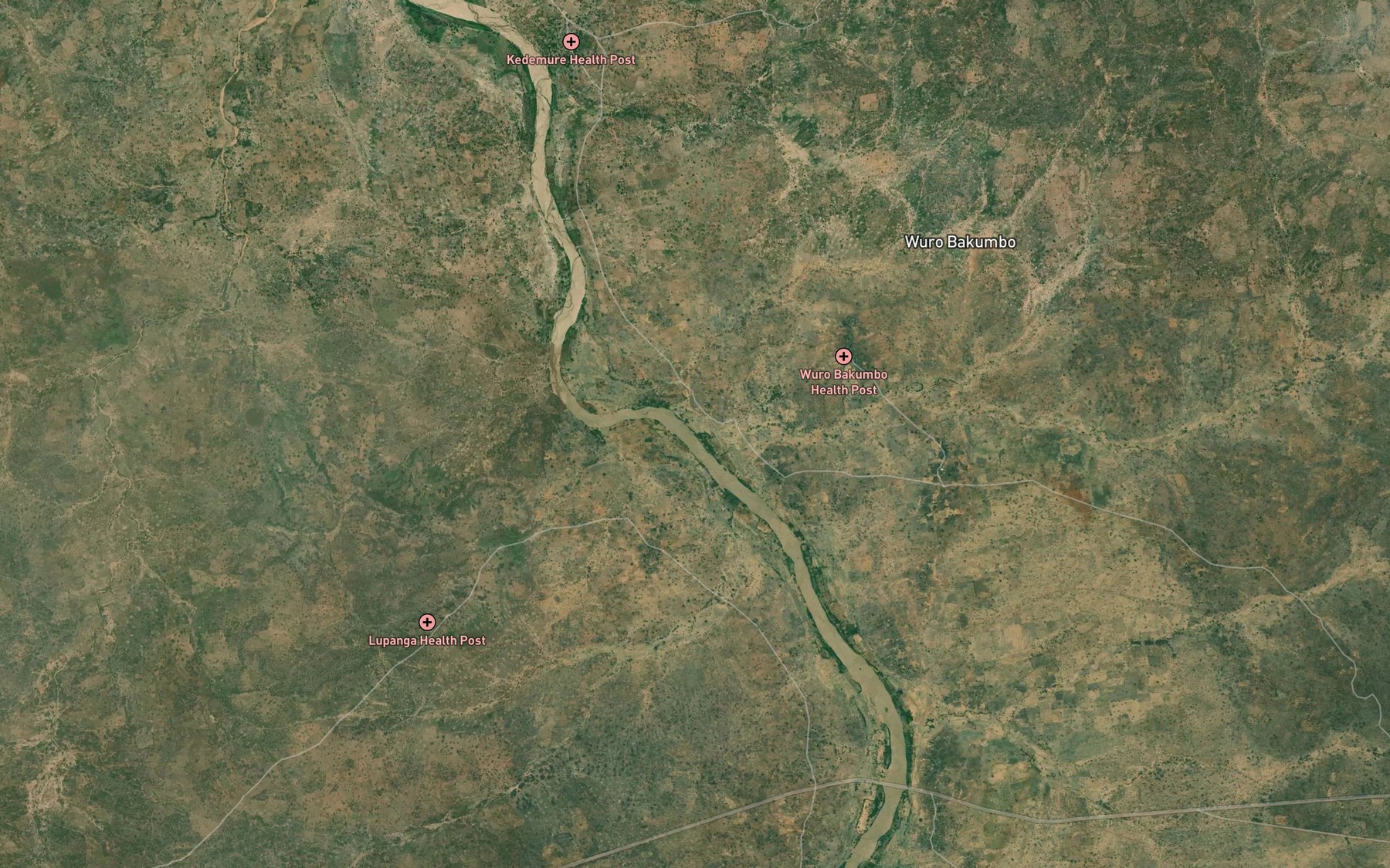 Satellite map of the Mayo Tappar