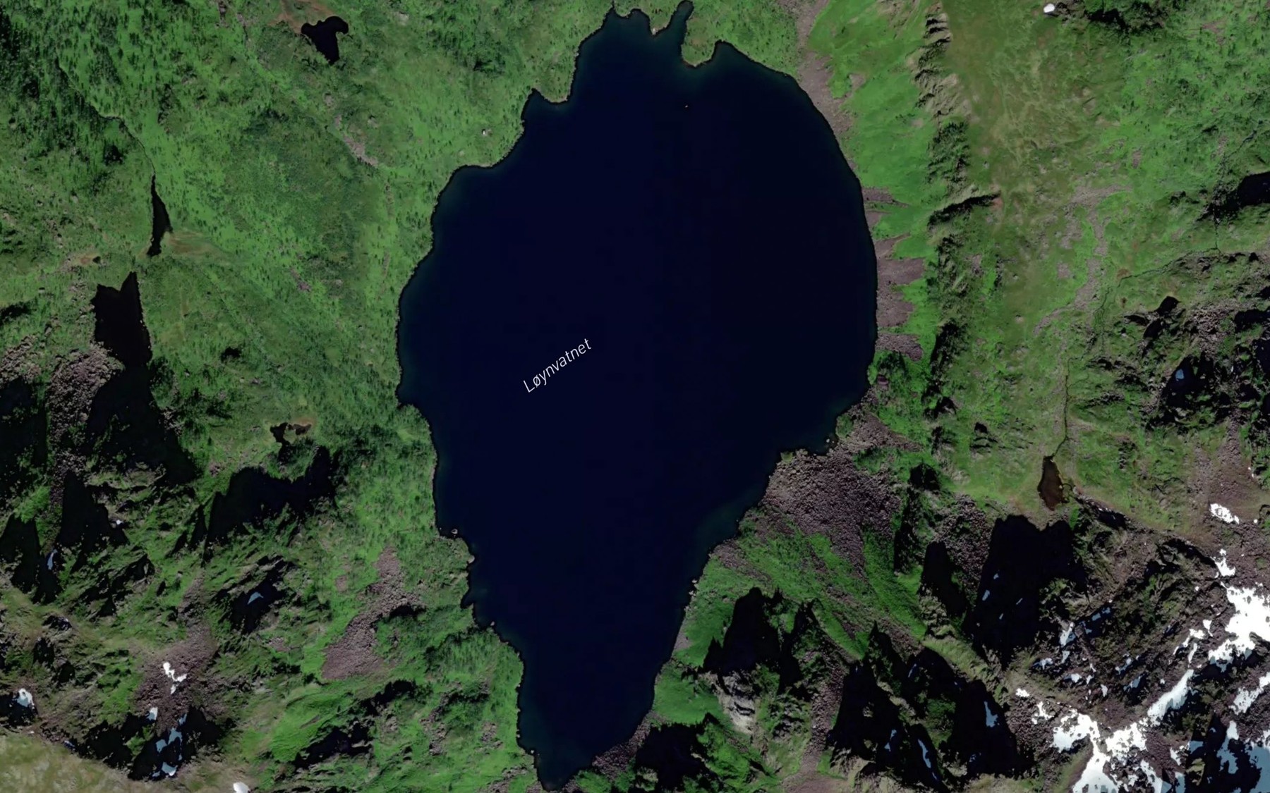 Satellite map of the Loynvatnet