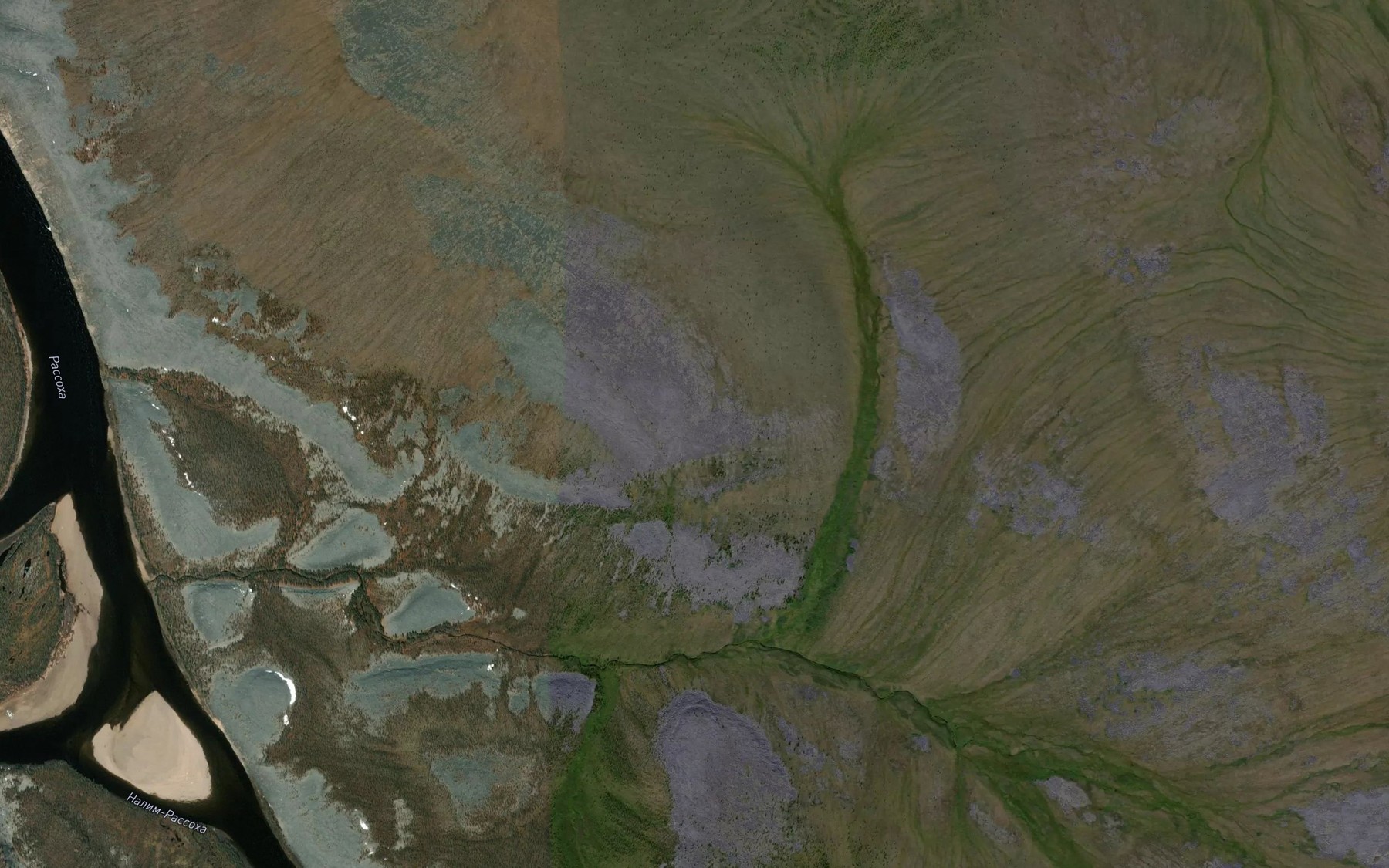 Satellite map of the Nalim-Rassokha