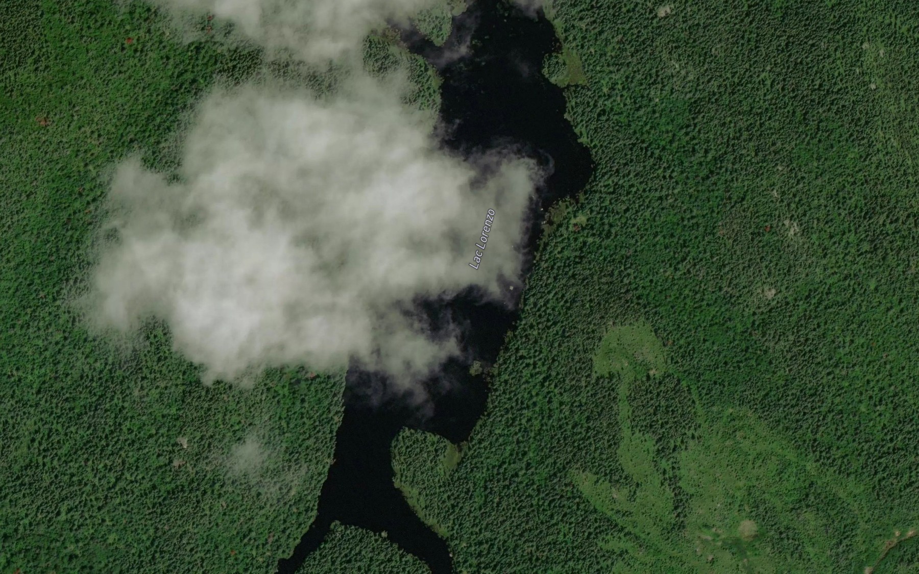 Satellite map of the Lac Lorenzo