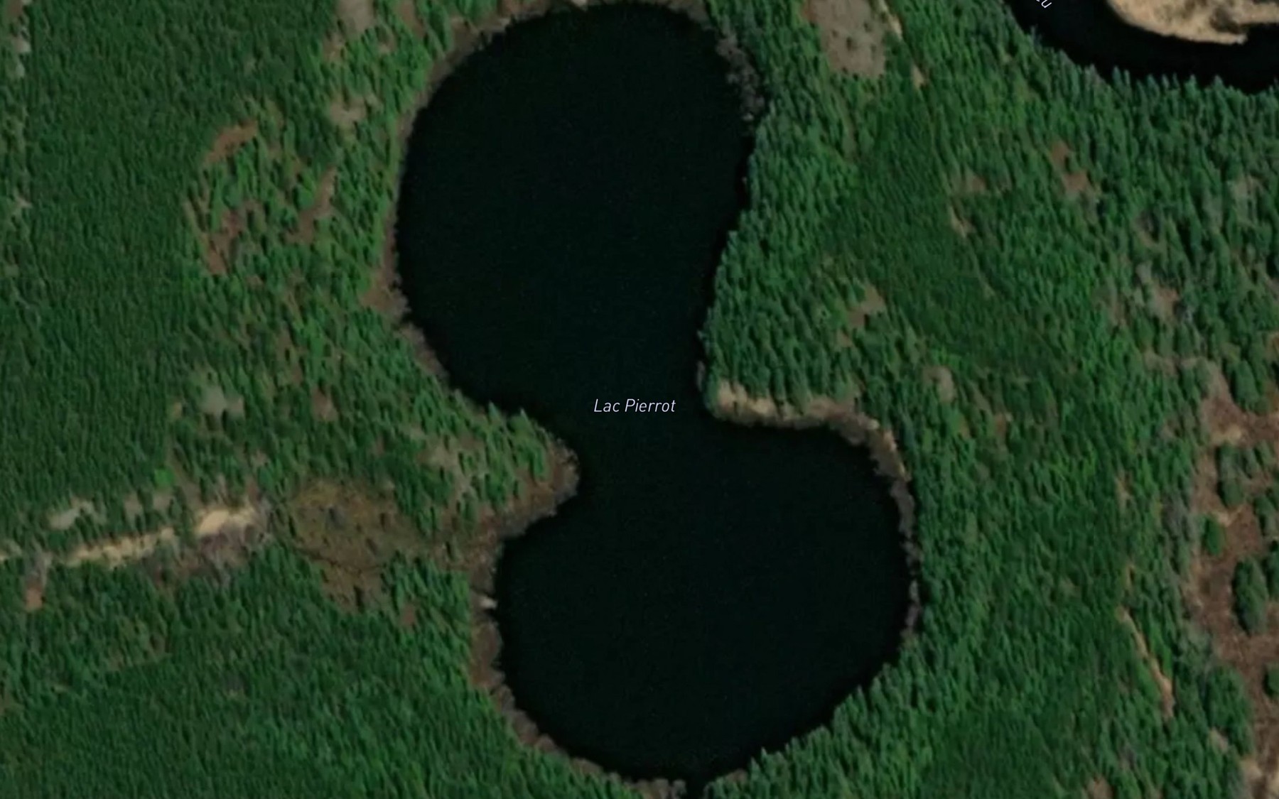 Satellite map of the Lac Pierrot