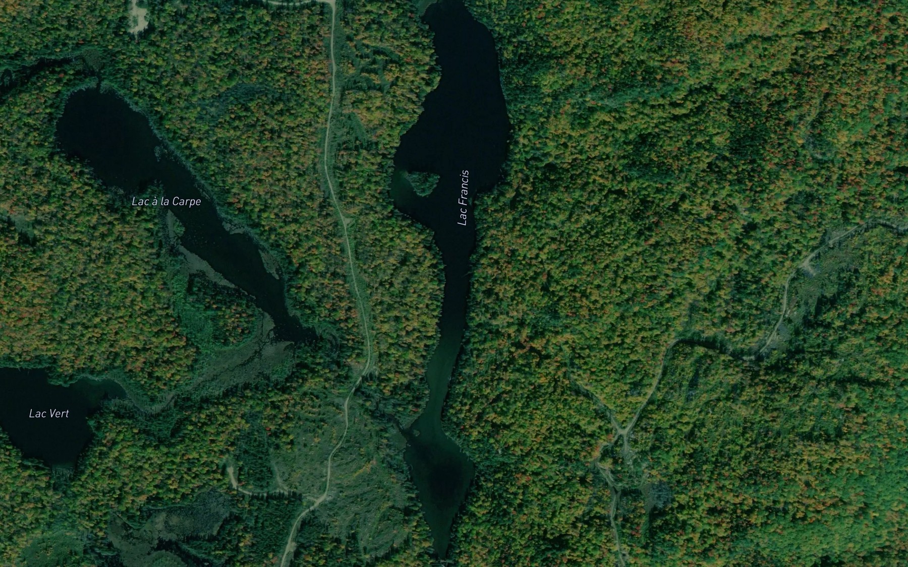 Satellite map of the Lac Francis