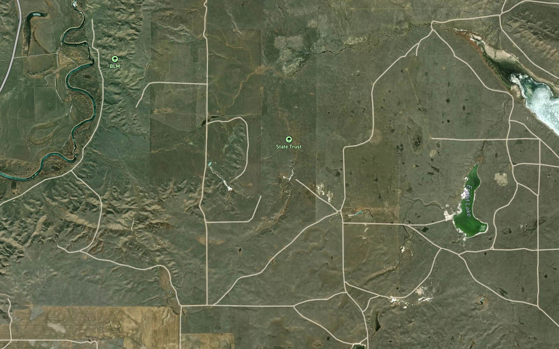 Satellite map of the Townsend Spring