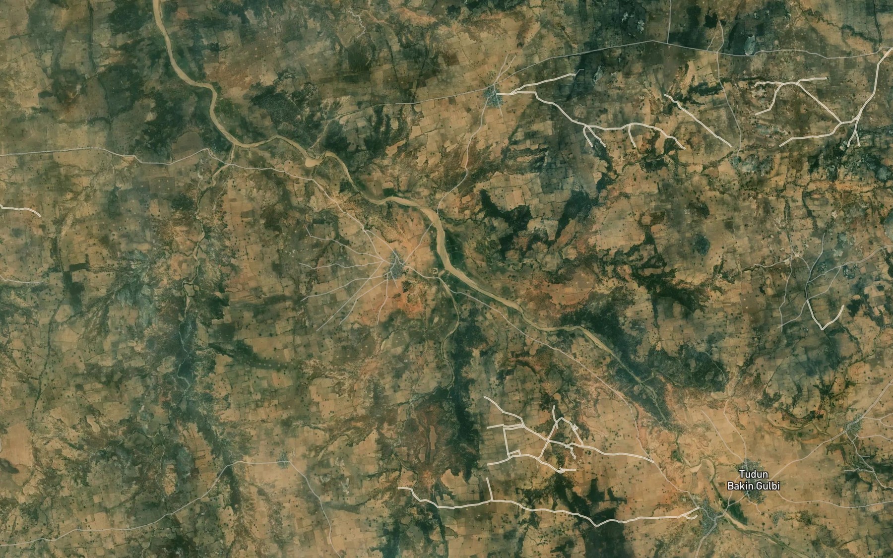 Satellite map of the River Kabasa