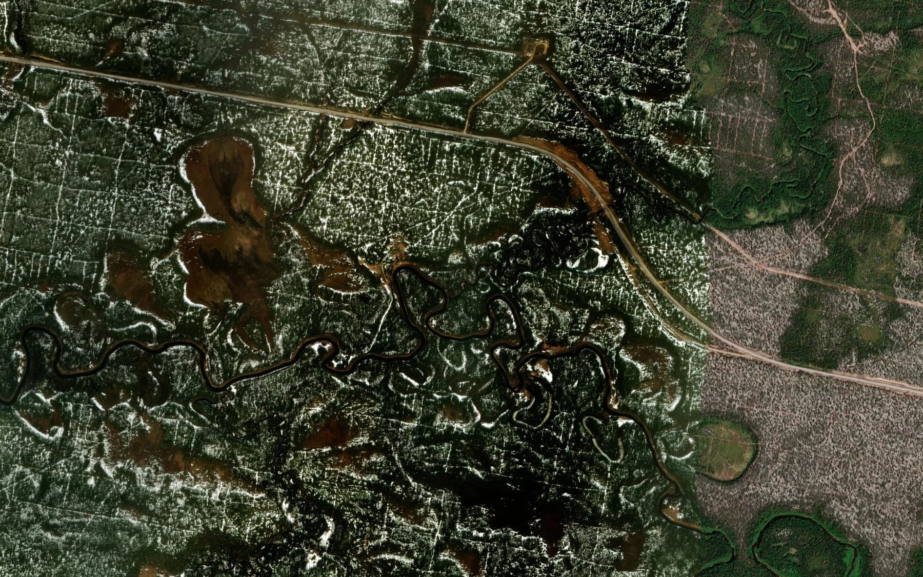 Satellite map of the Voyvozh