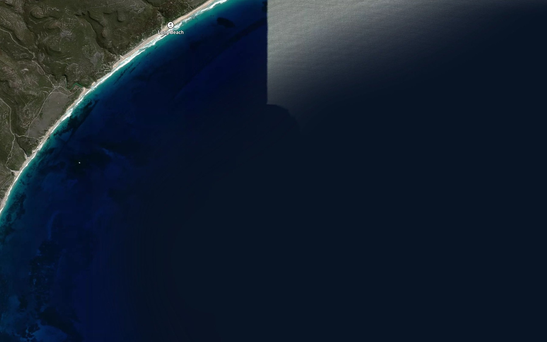 Satellite map of the Cheyne Bay