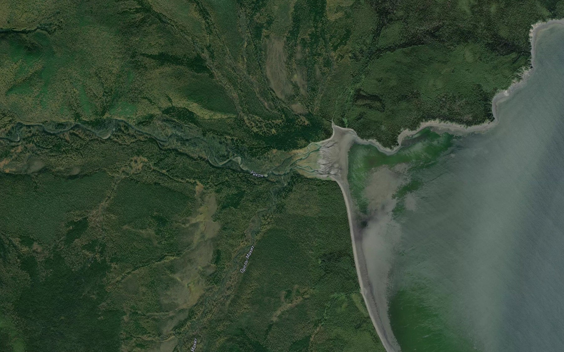 Satellite map of the Orel'-Makit