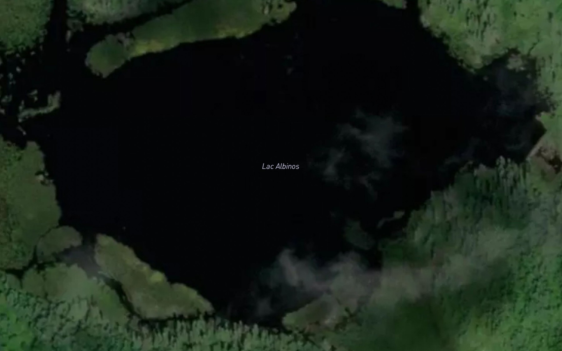 Satellite map of the Lac Albinos