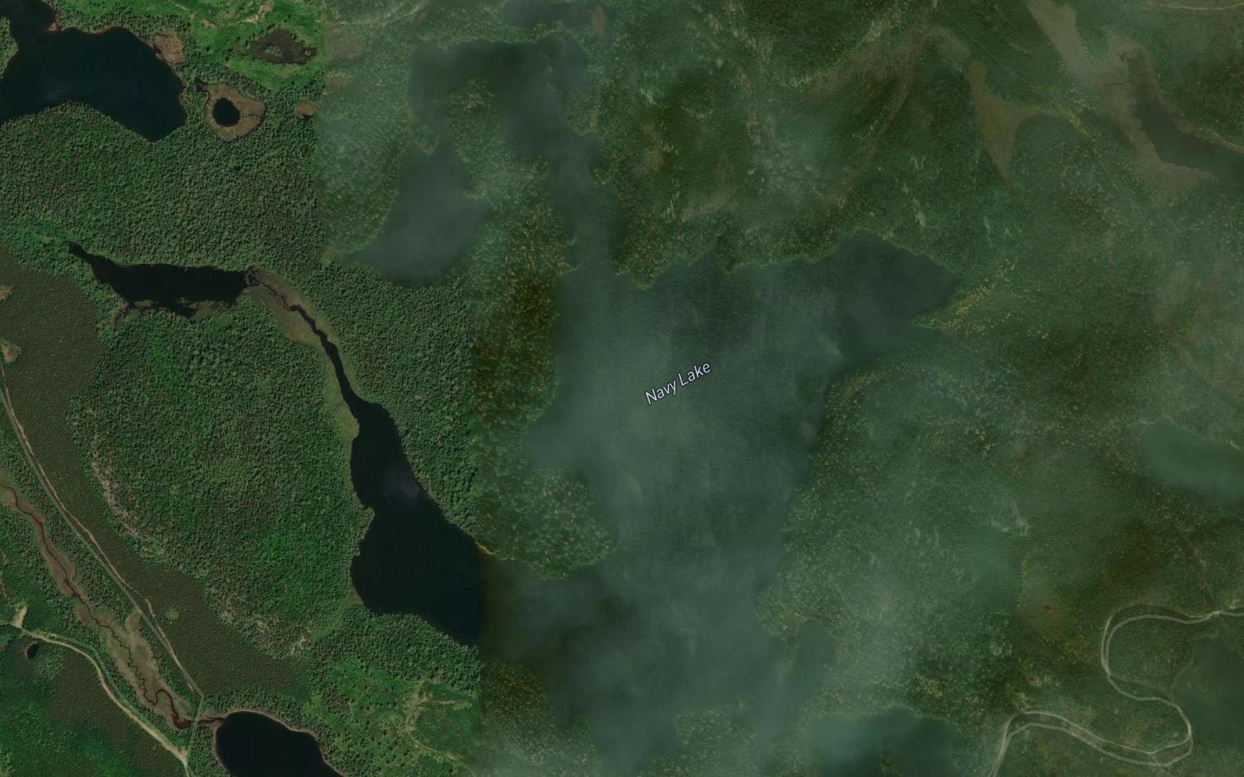 Satellite map of the Navy Lake