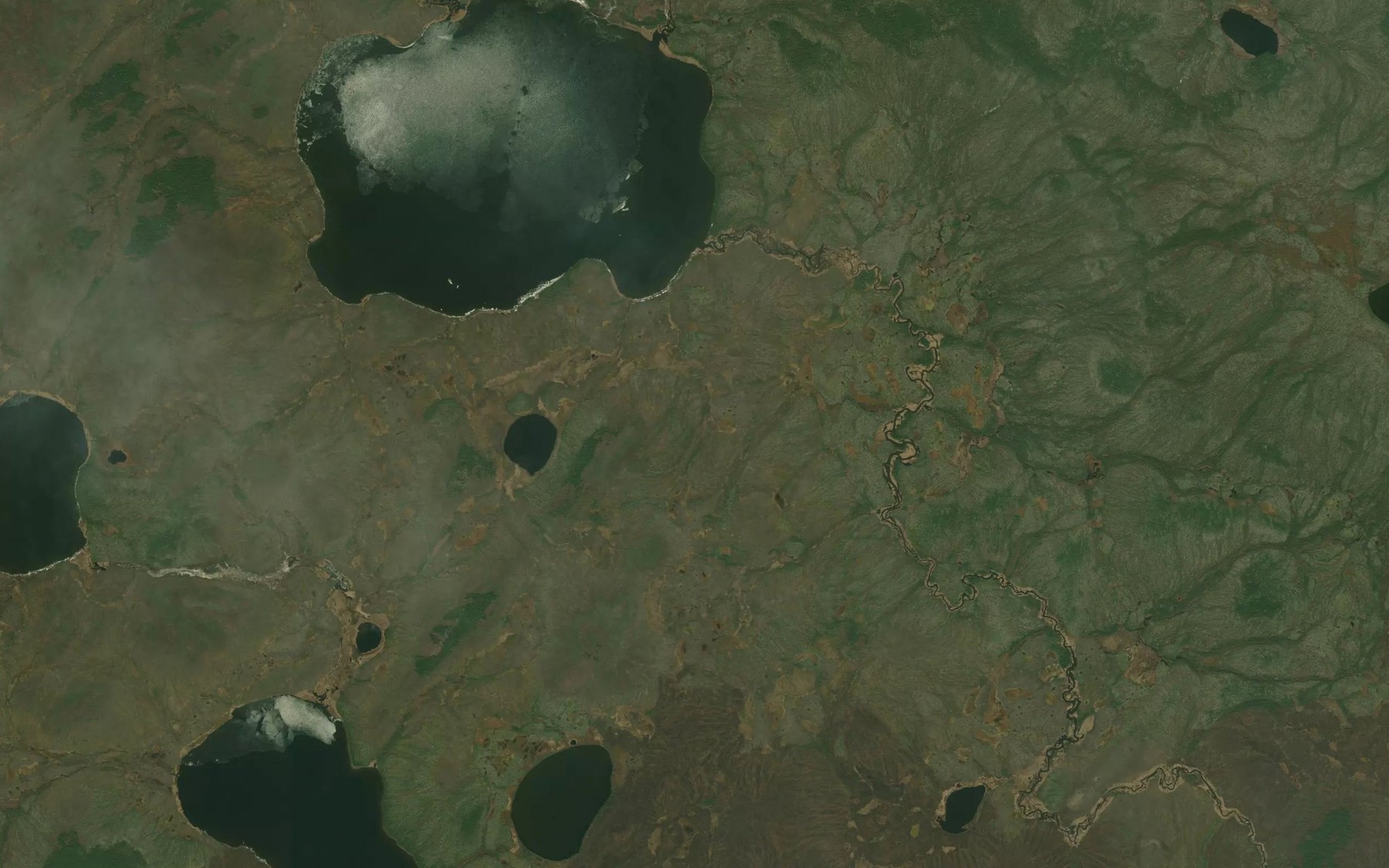 Satellite map of the Fielding Lake