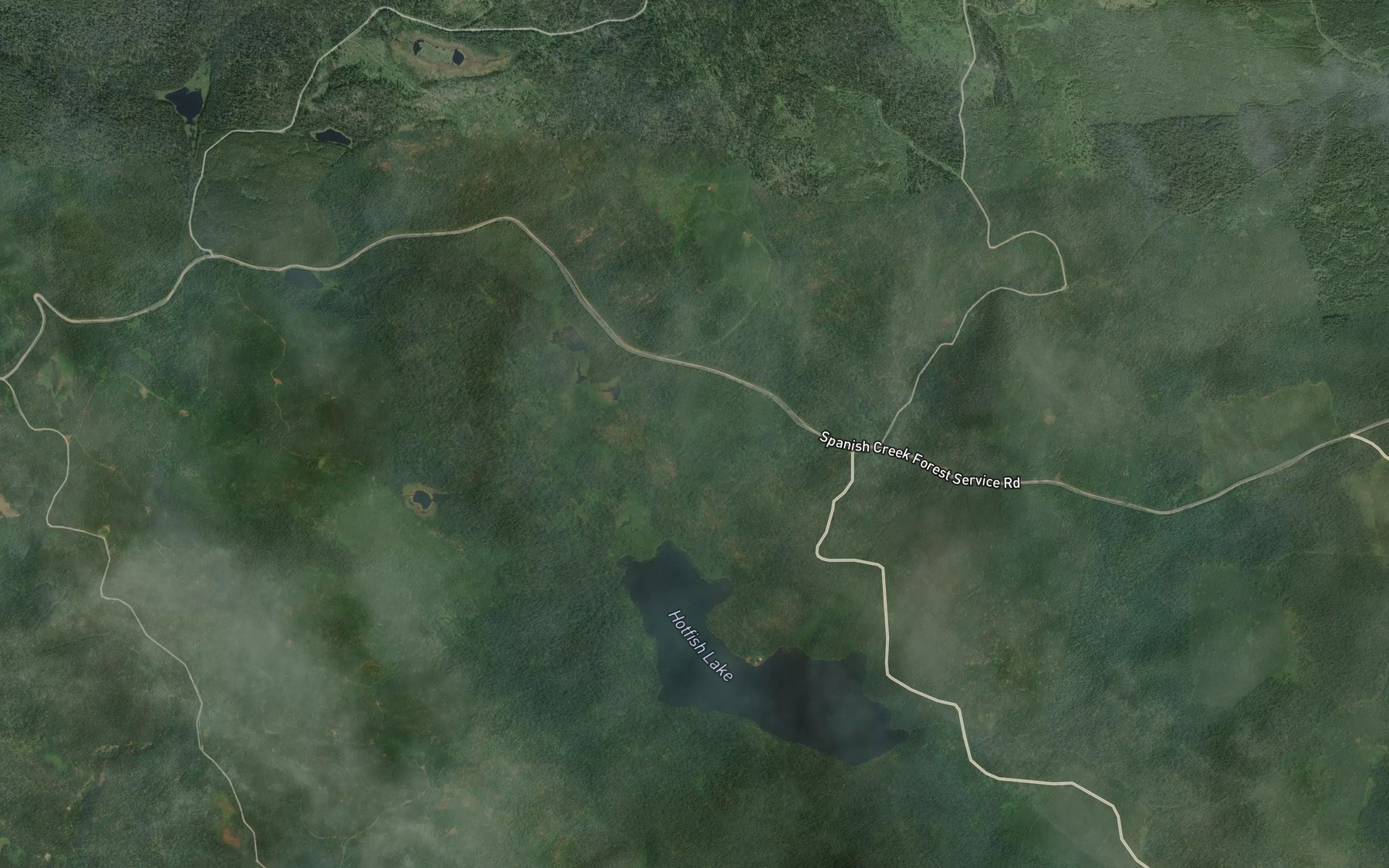 Satellite map of the Art Creek