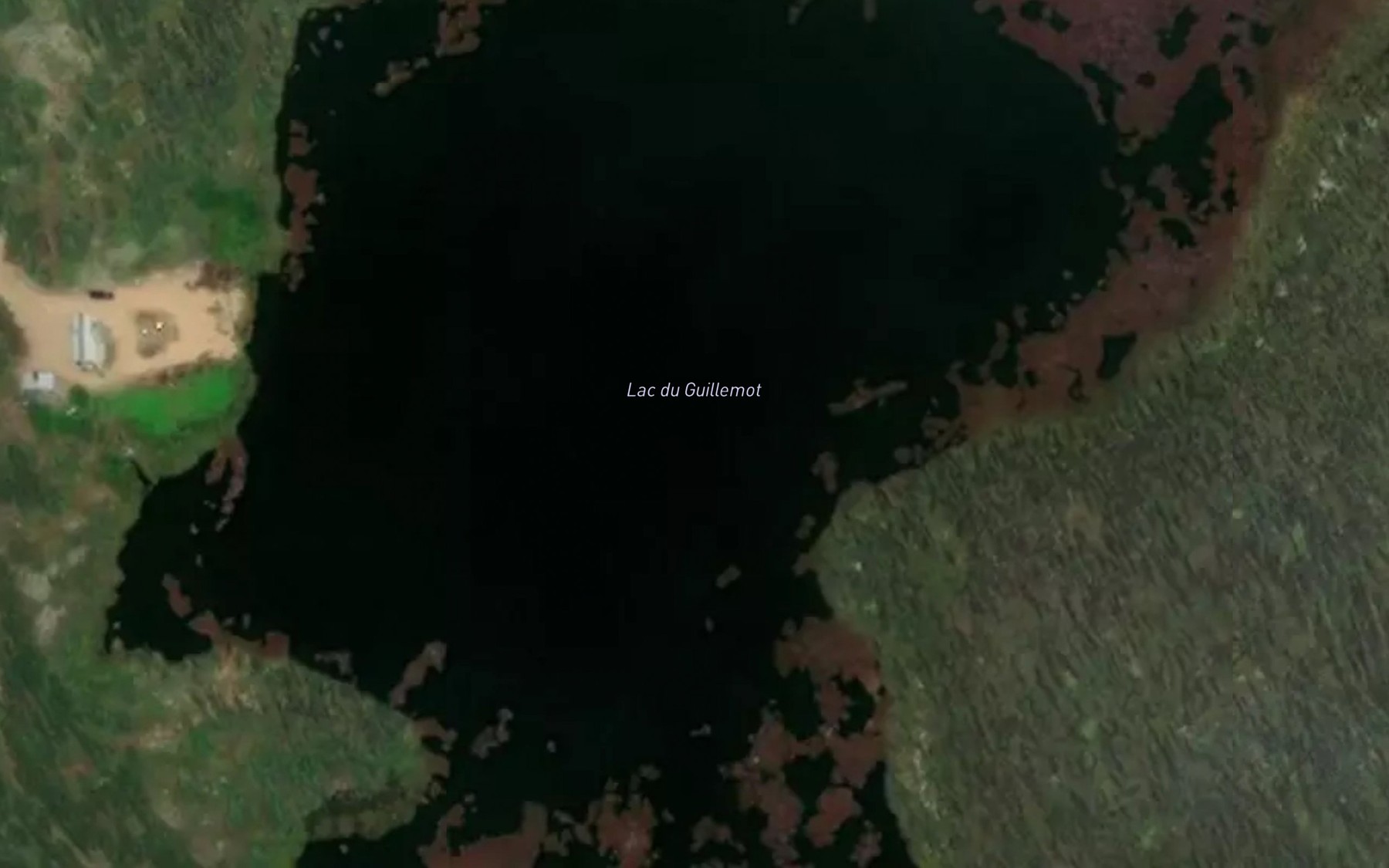 Satellite map of the Lac du Guillemot