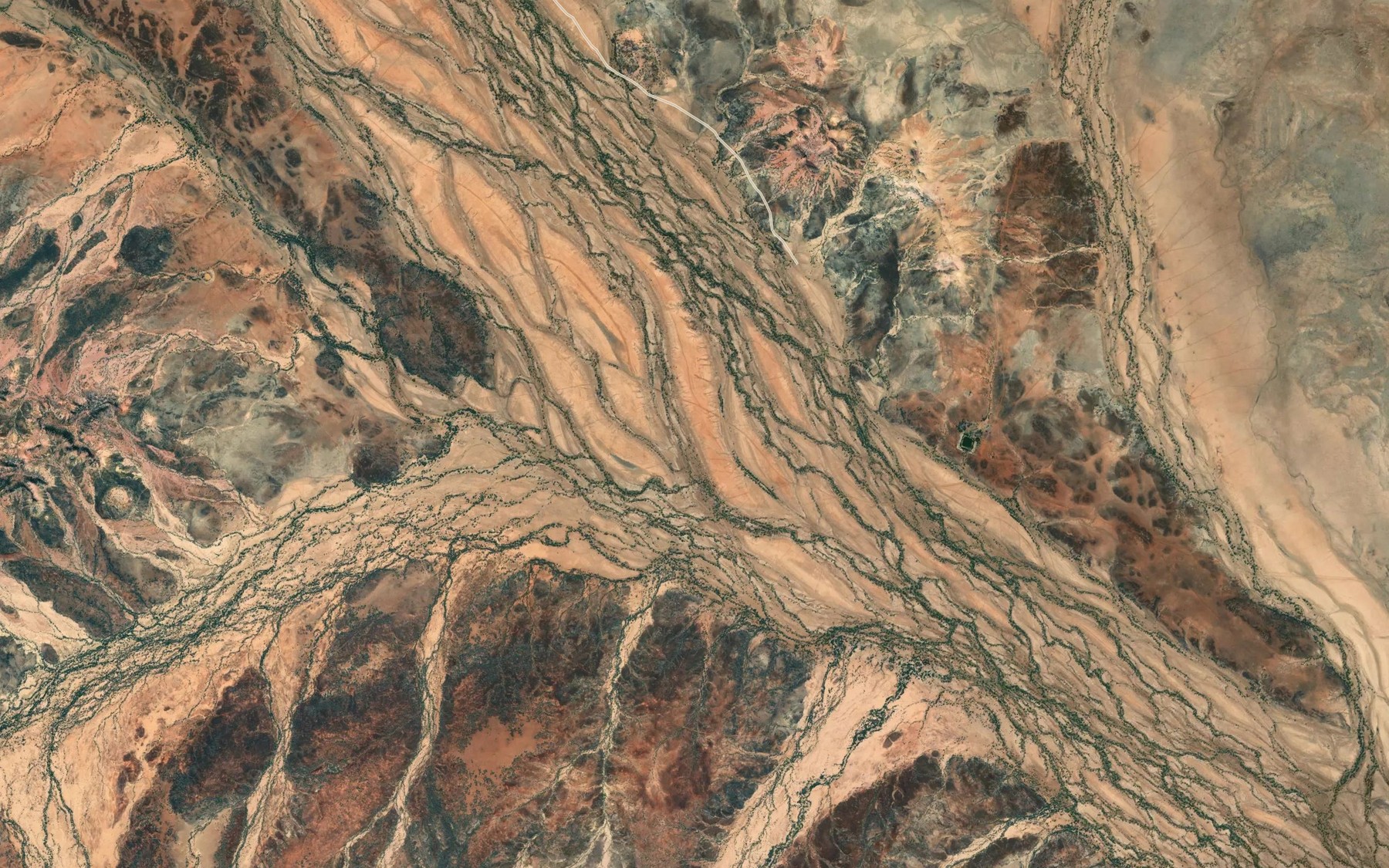 Satellite map of the Maddix Creek