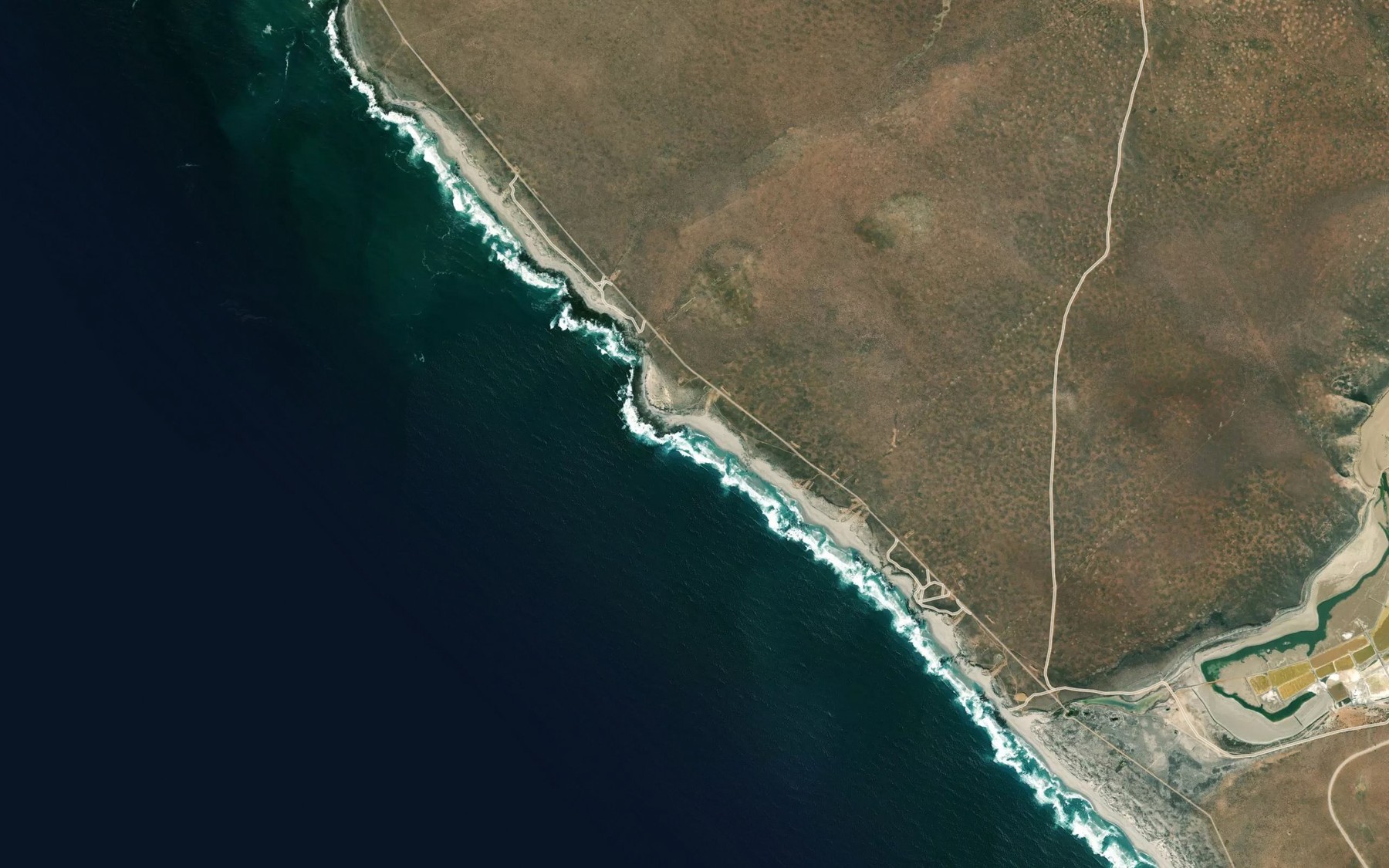 Satellite map of the Malkopbaai
