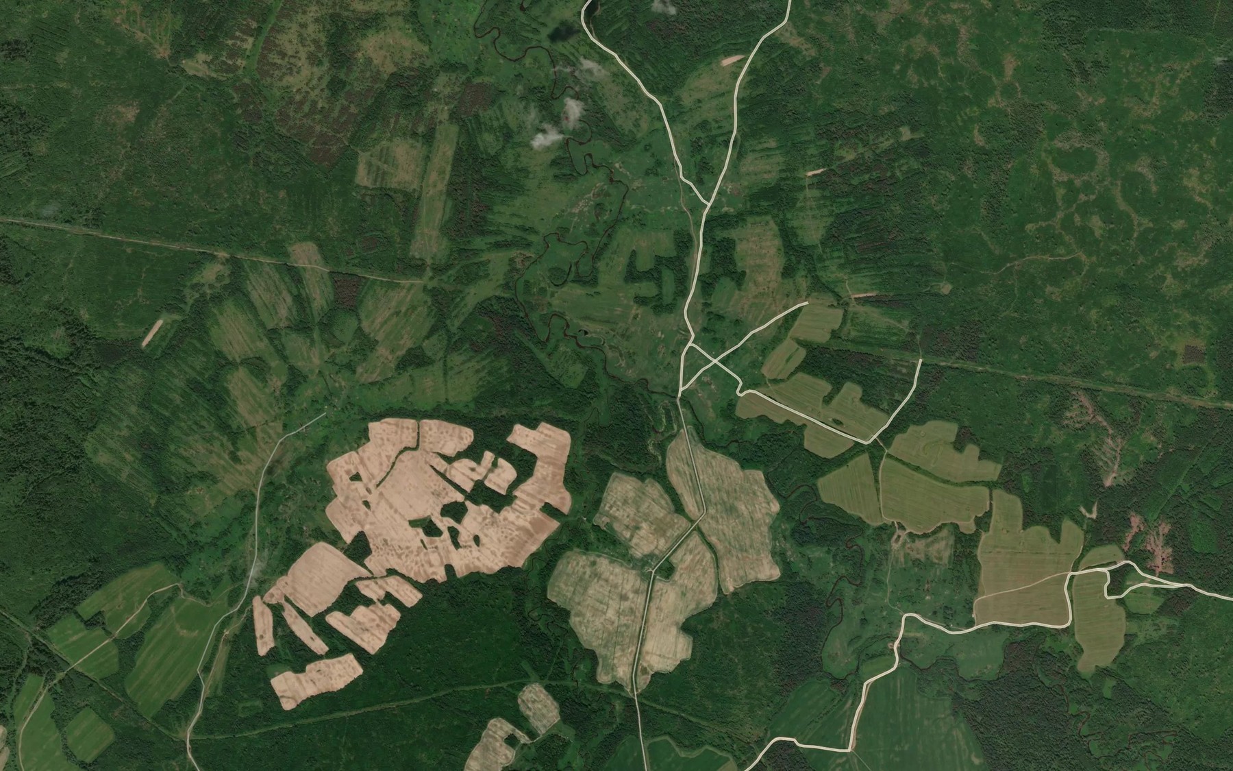 Satellite map of the Baklanka