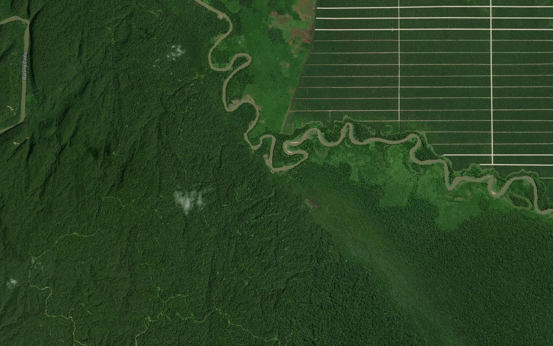Satellite map of the Sungai Si Jabak