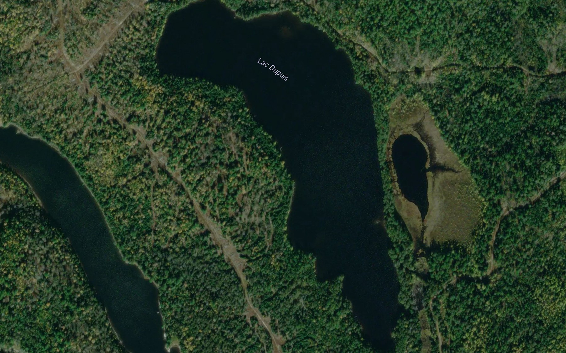 Satellite map of the Lac Dupuis