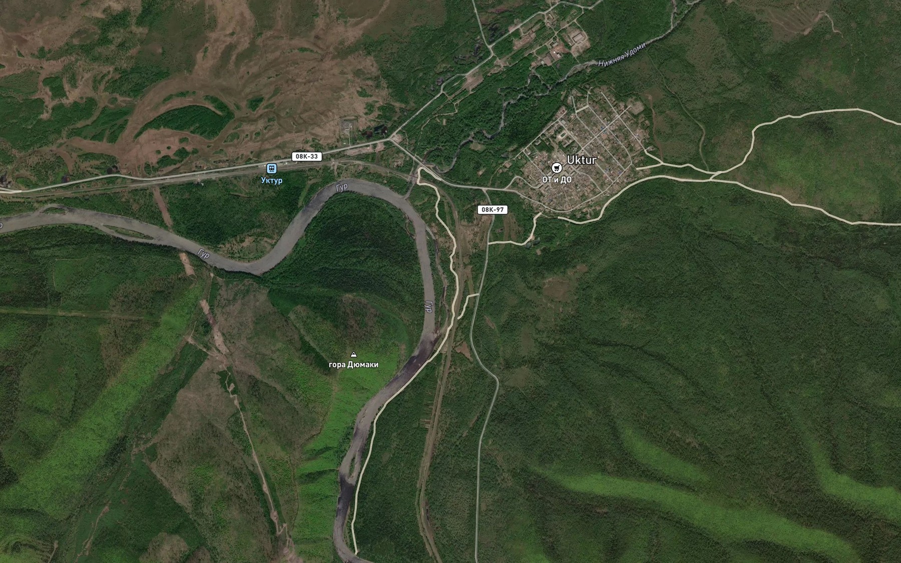 Satellite map of the Kholoyka