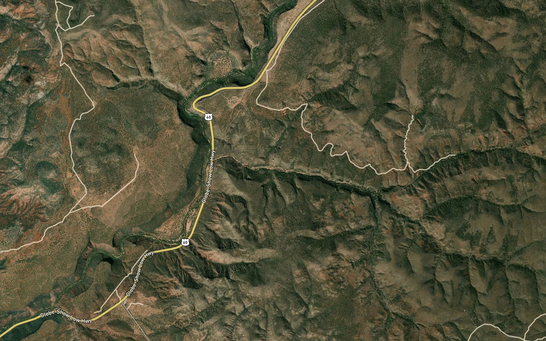 Satellite map of the Long Tom Spring