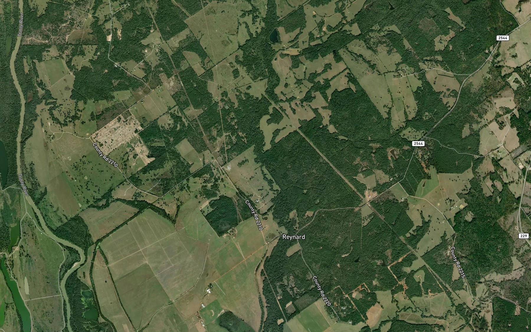 Satellite map of the Chiles Branch