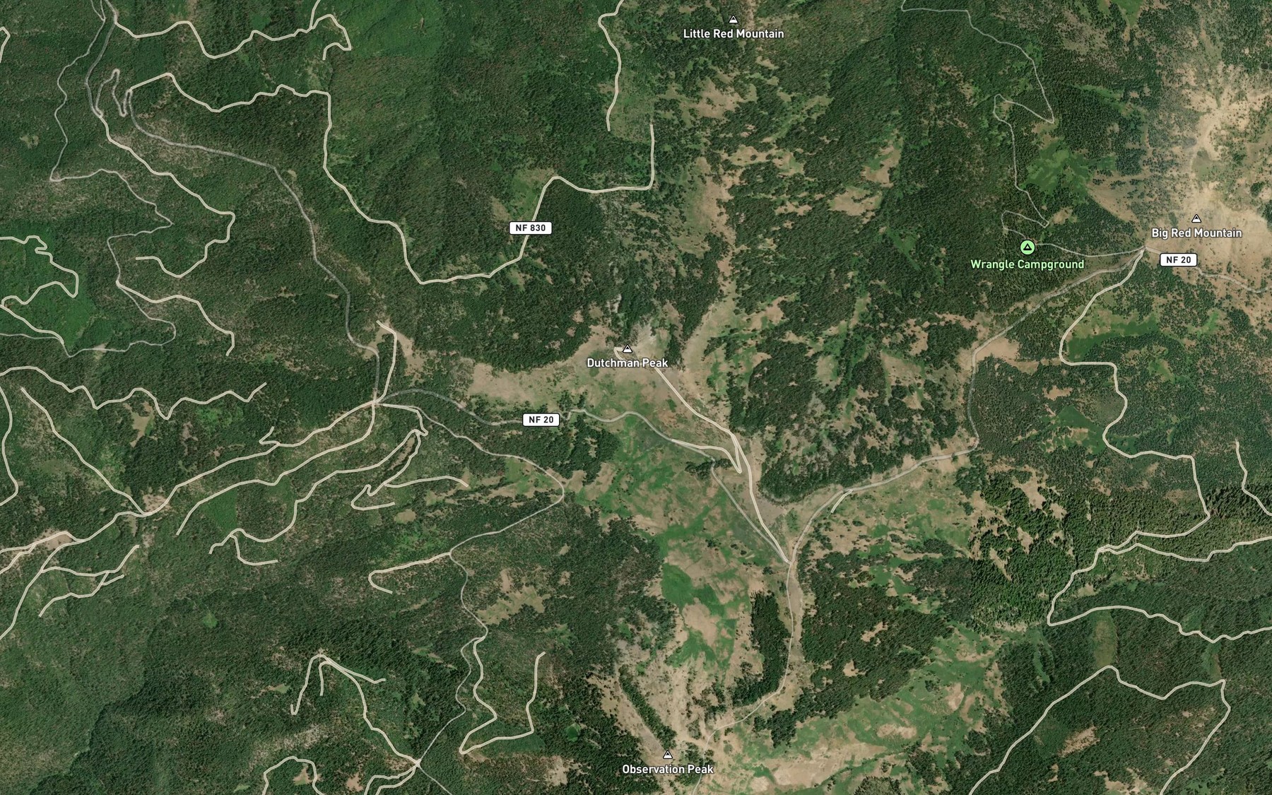 Satellite map of the Dutchman Spring