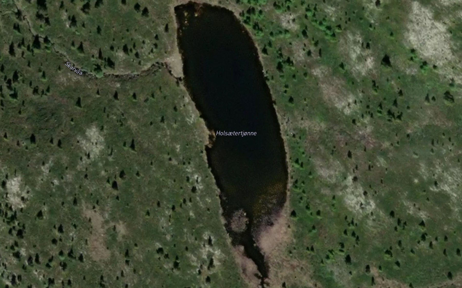 Satellite map of the Holsaetertjorn