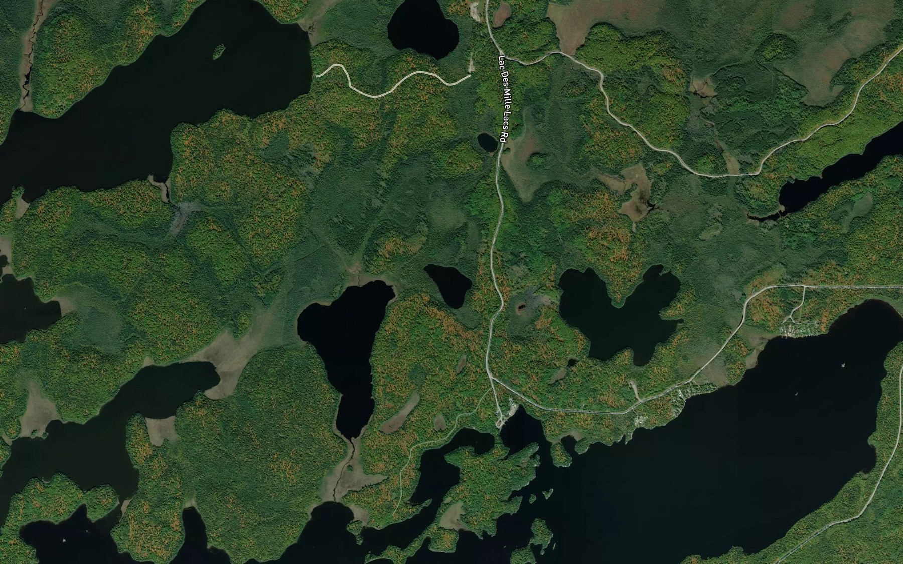 Satellite map of the Pistol Lake