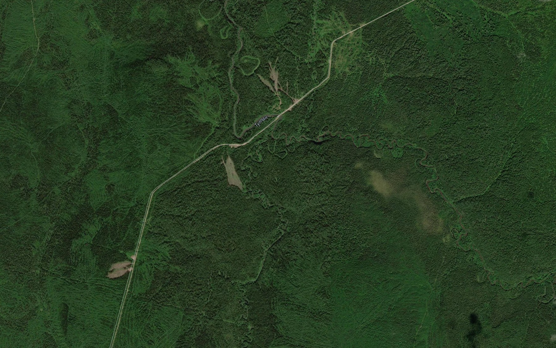 Satellite map of the Bol'shoy Vadyvash
