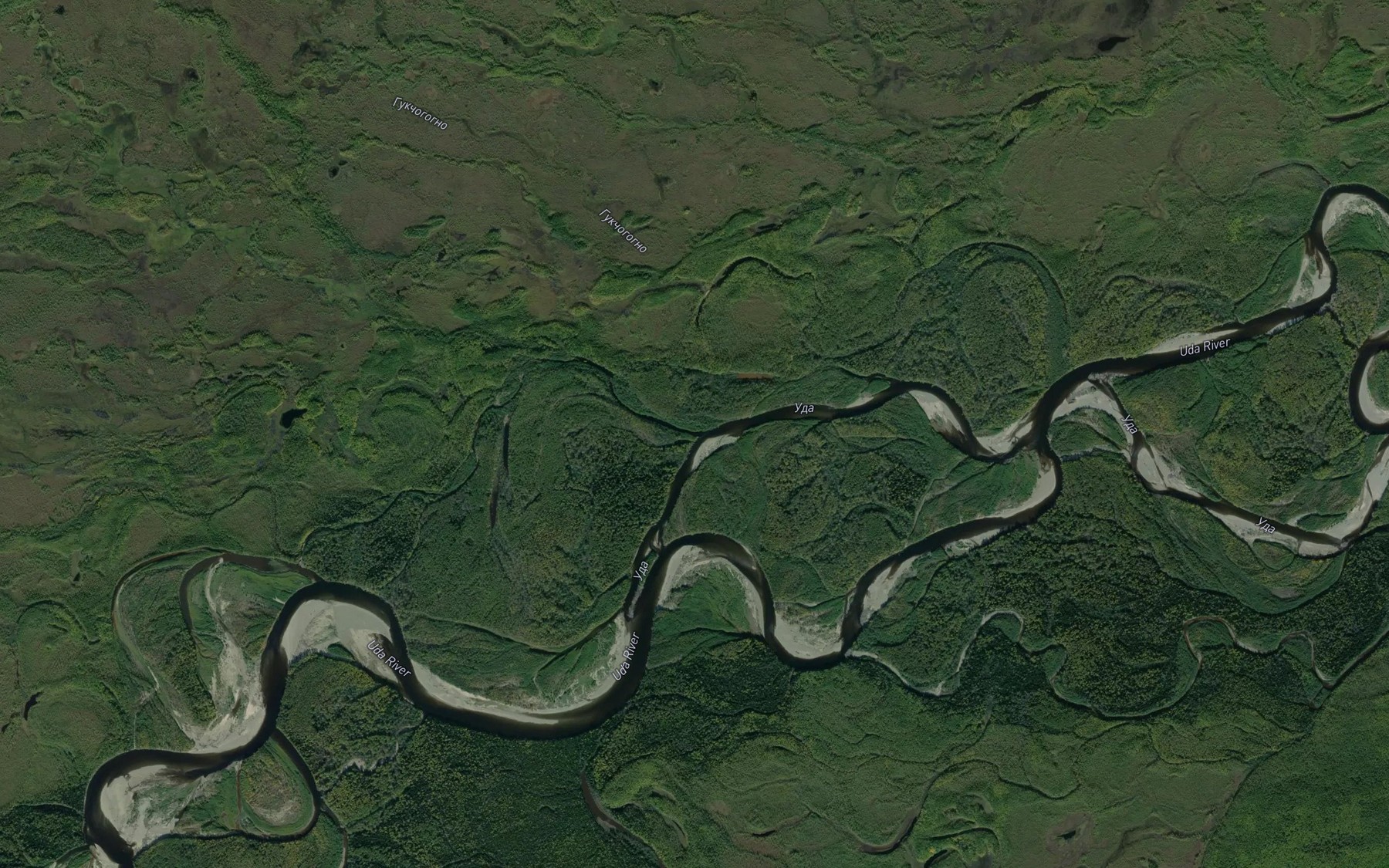 Satellite map of the Gukchogogno