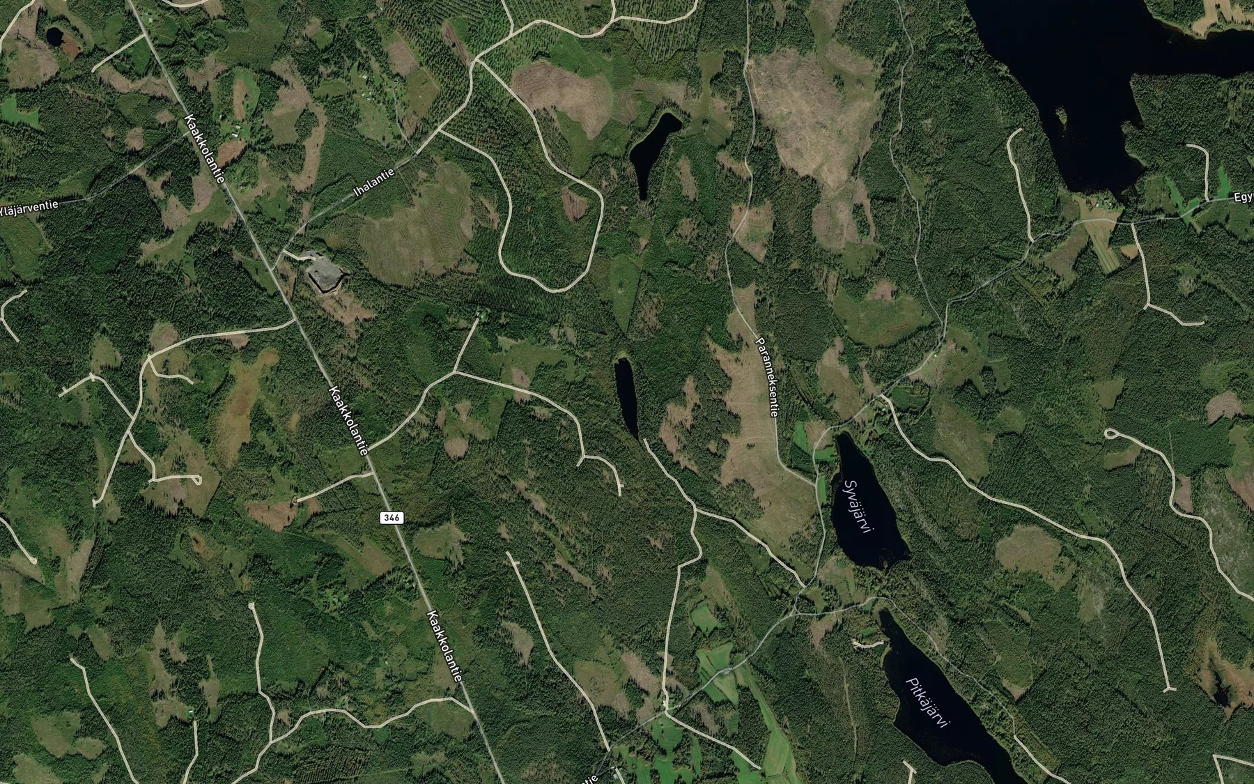 Satellite map of the Kattilalammi