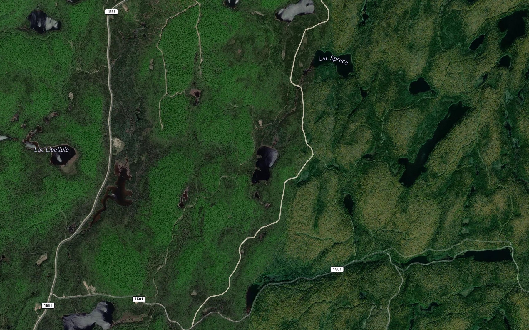 Satellite map of the Lac Marion