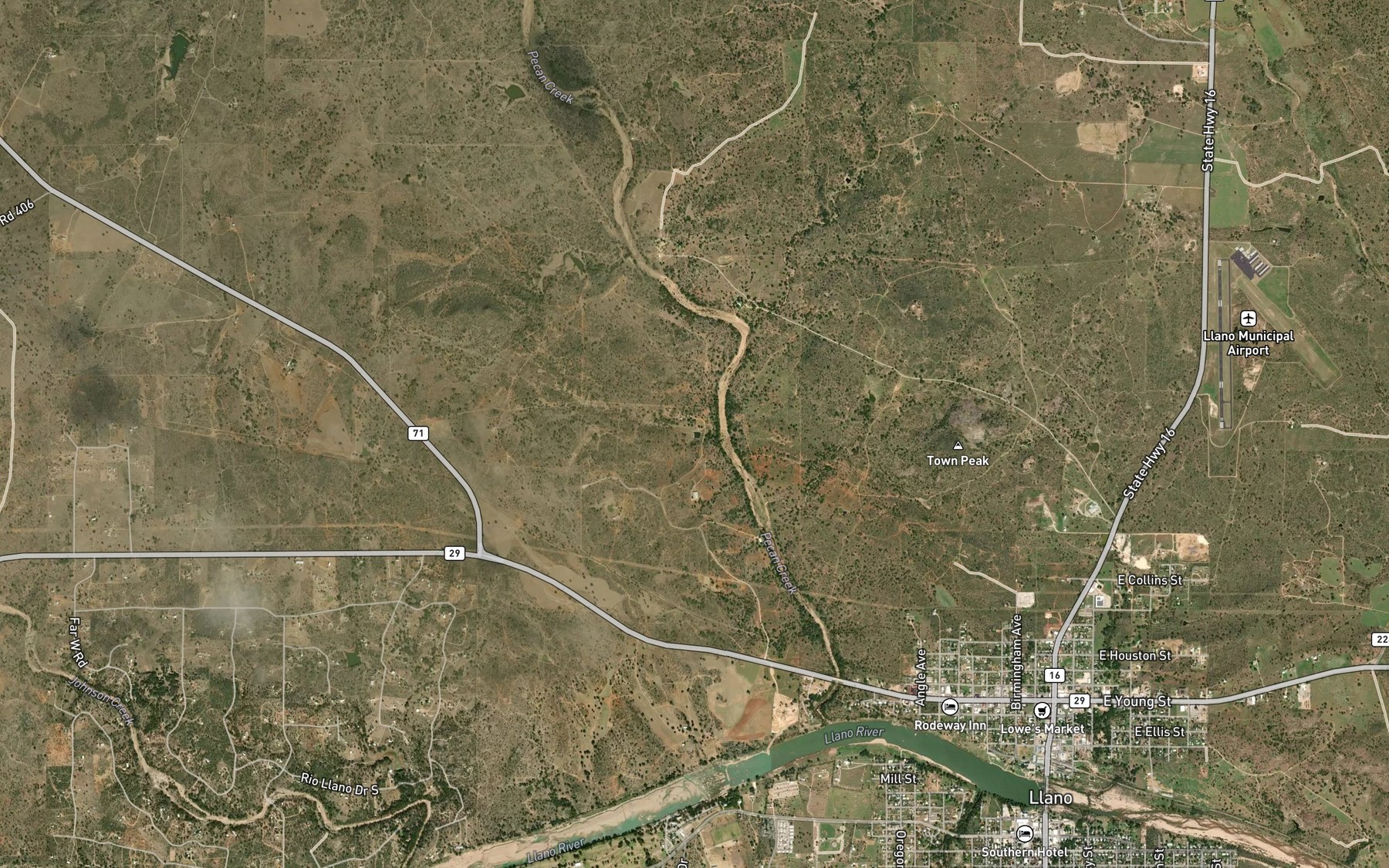 Satellite map of the Moss Lake 2
