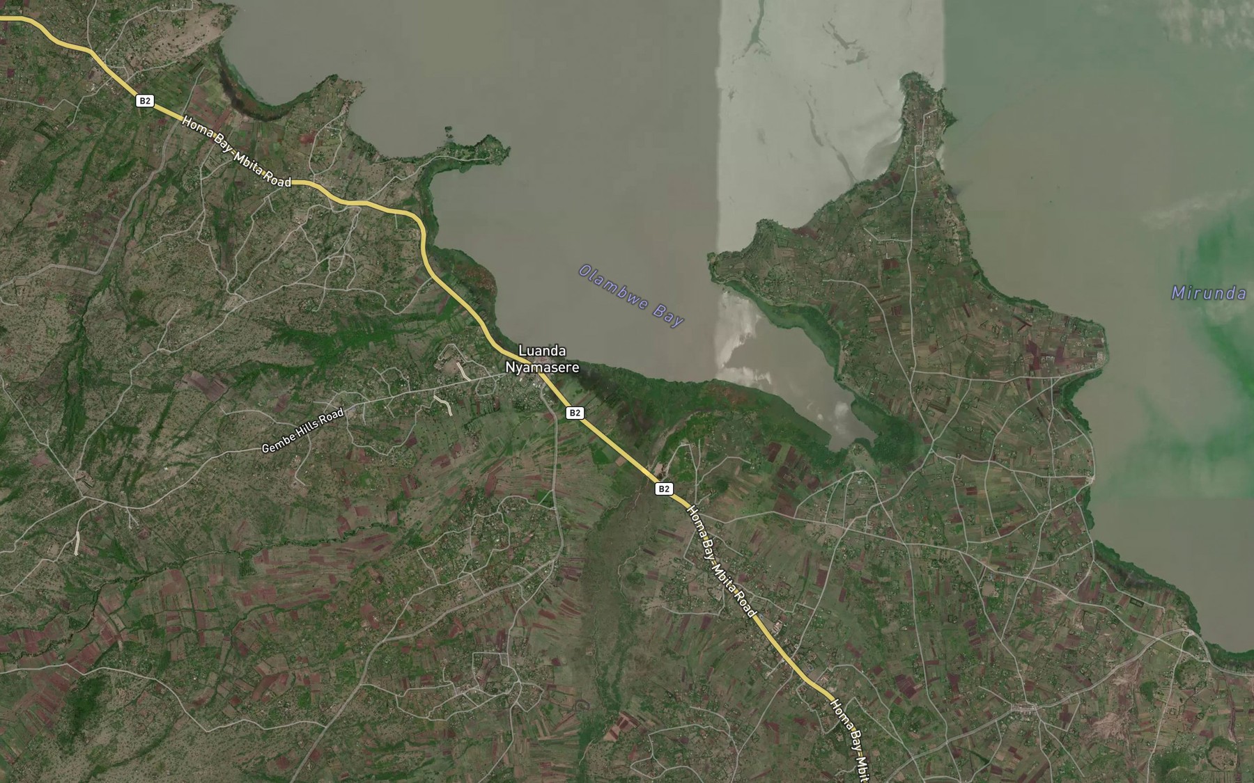 Satellite map of the Lambwe