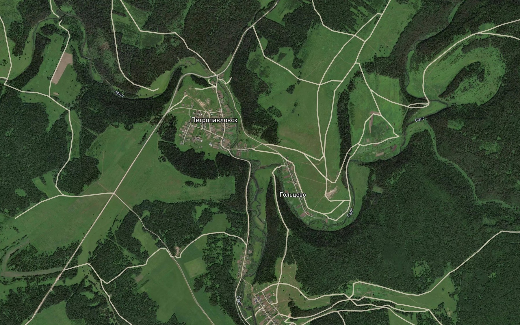 Satellite map of the Mash