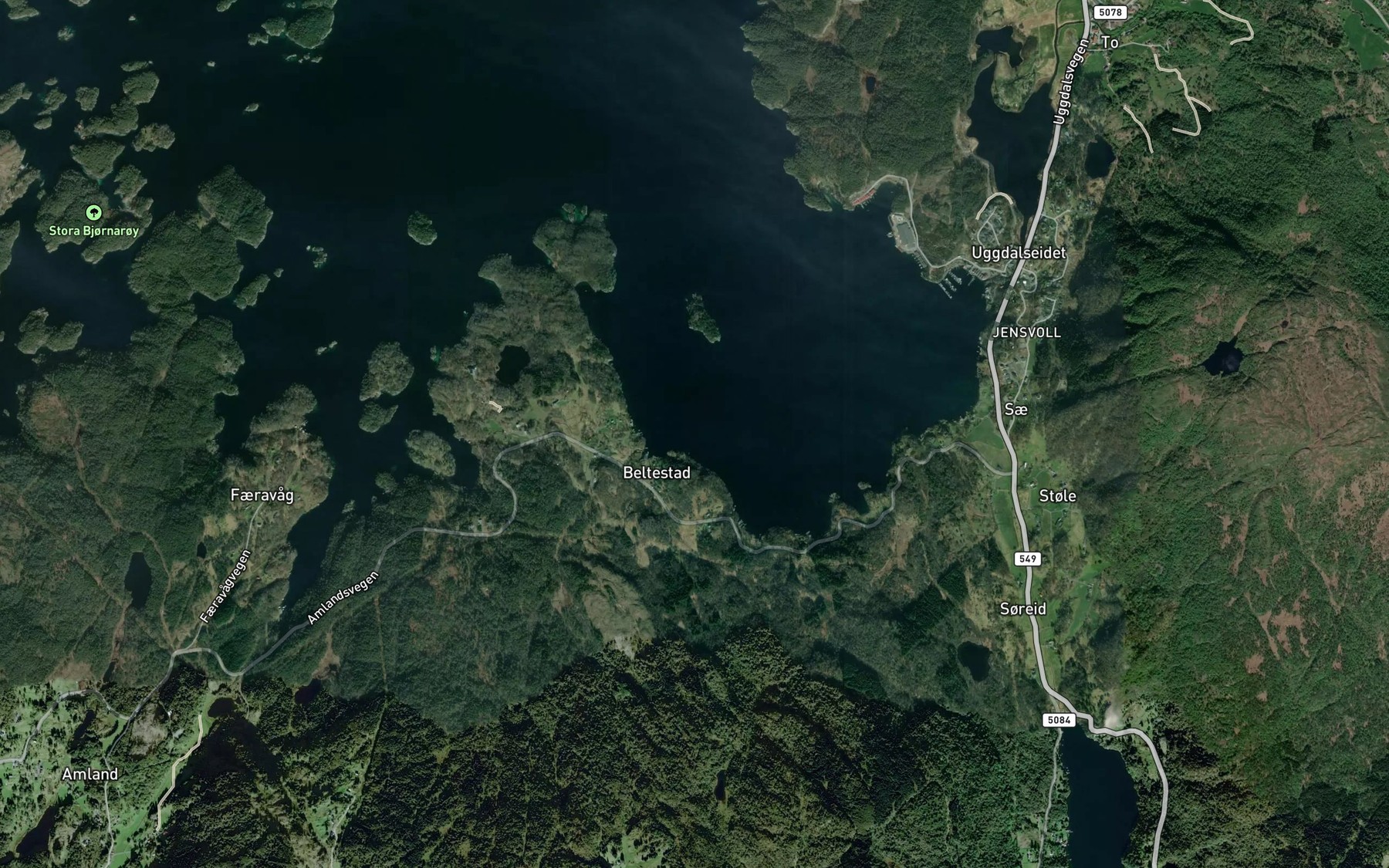 Satellite map of the Beltestadvagen