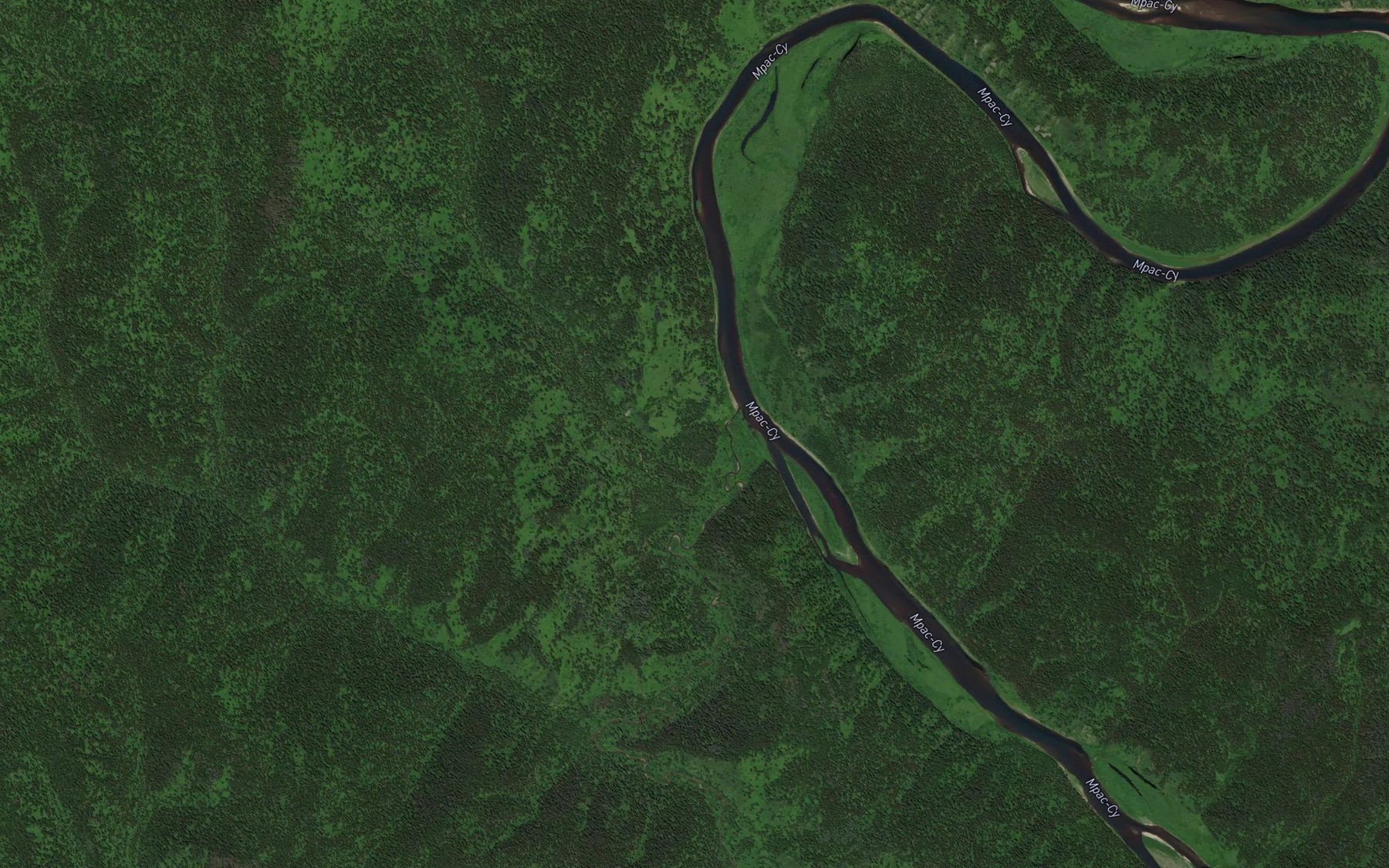 Satellite map of the Bol'shaya Suyeta