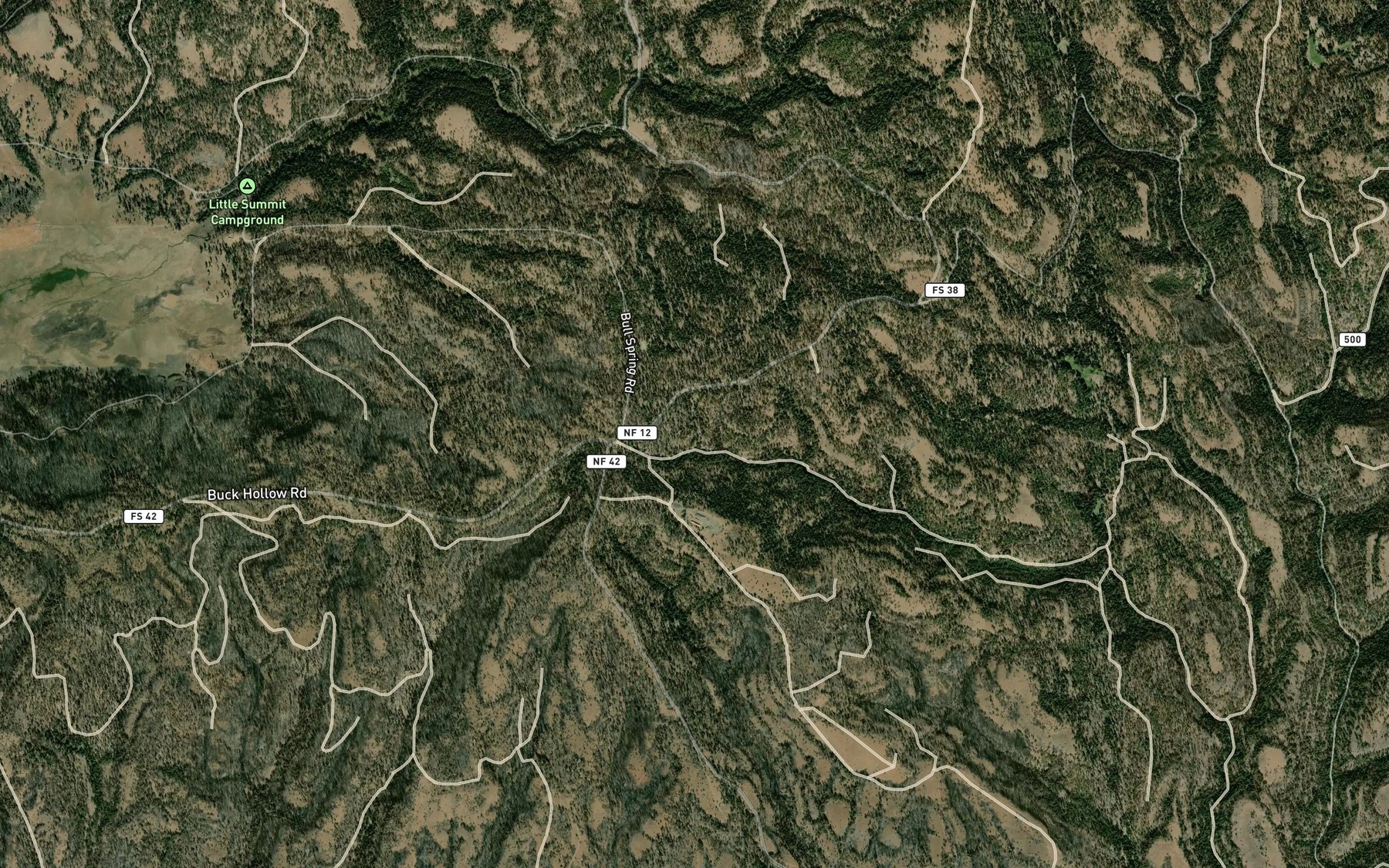 Satellite map of the Dean Spring