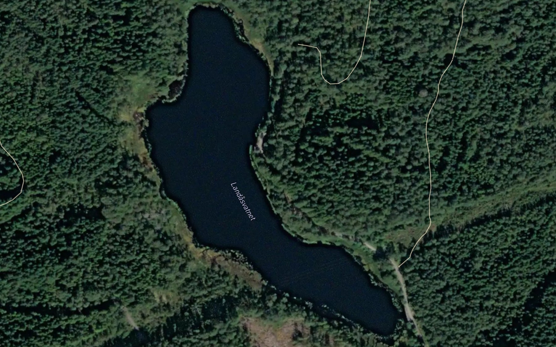 Satellite map of the Landasvatnet