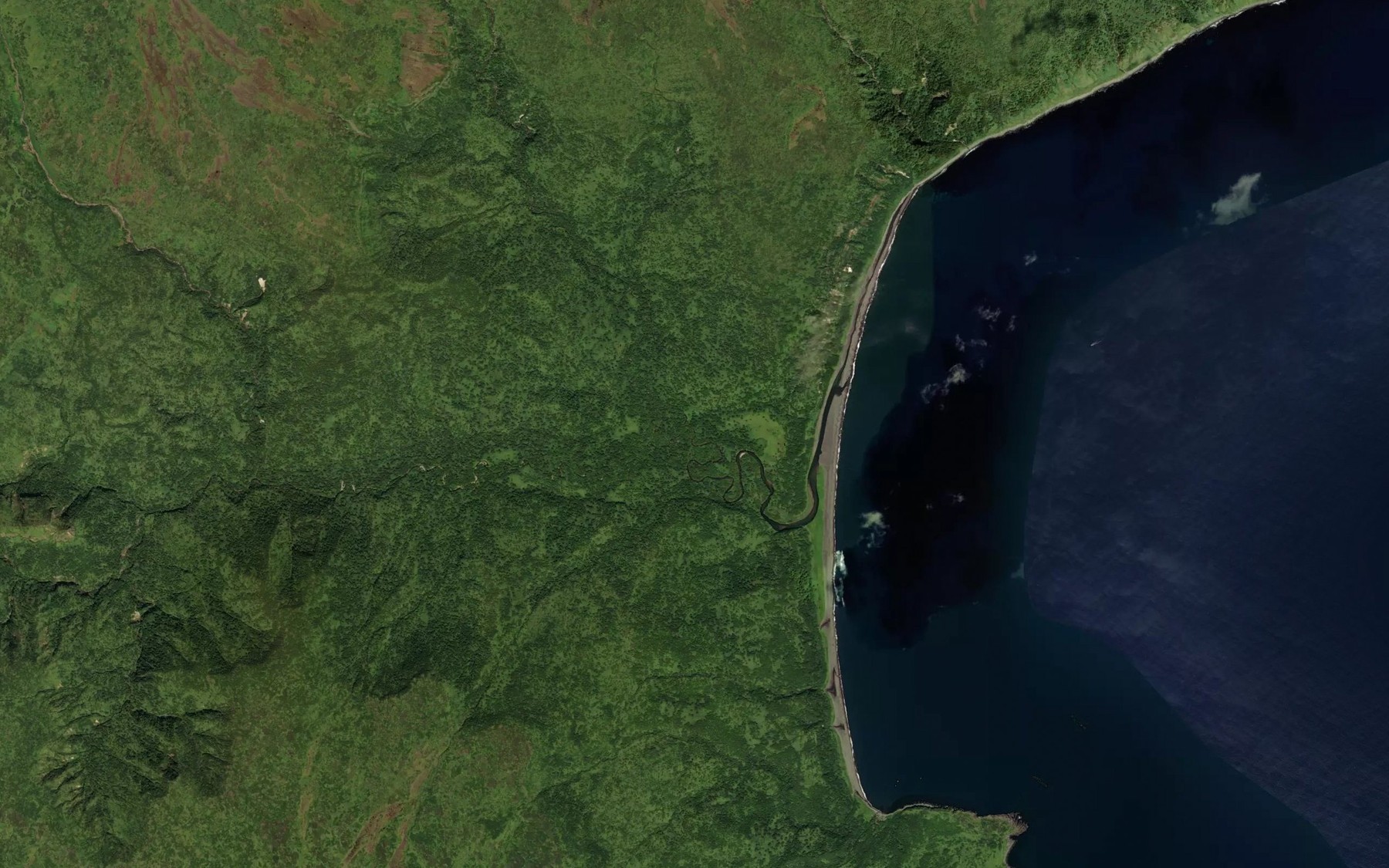 Satellite map of the Kamenka