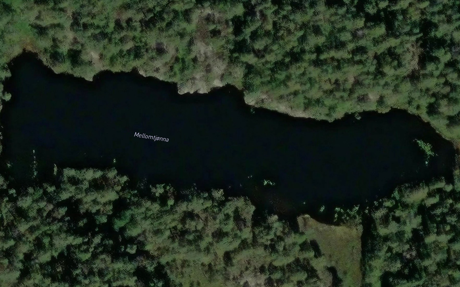 Satellite map of the Mellomtjonna