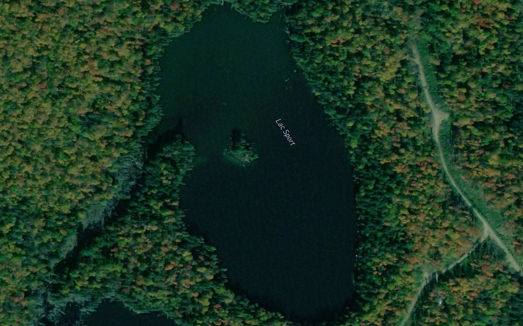 Satellite map of the Lac Sport