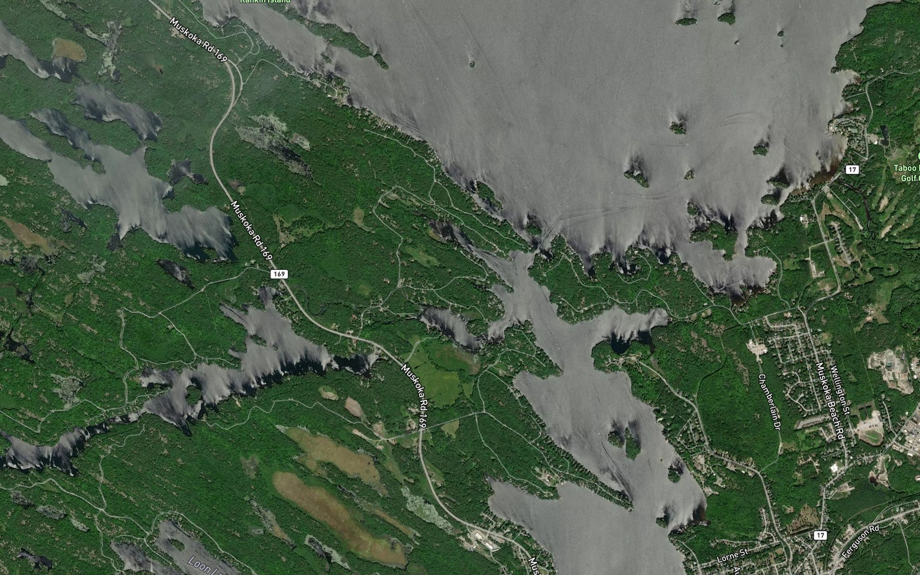 Satellite map of the Lighthouse Narrows