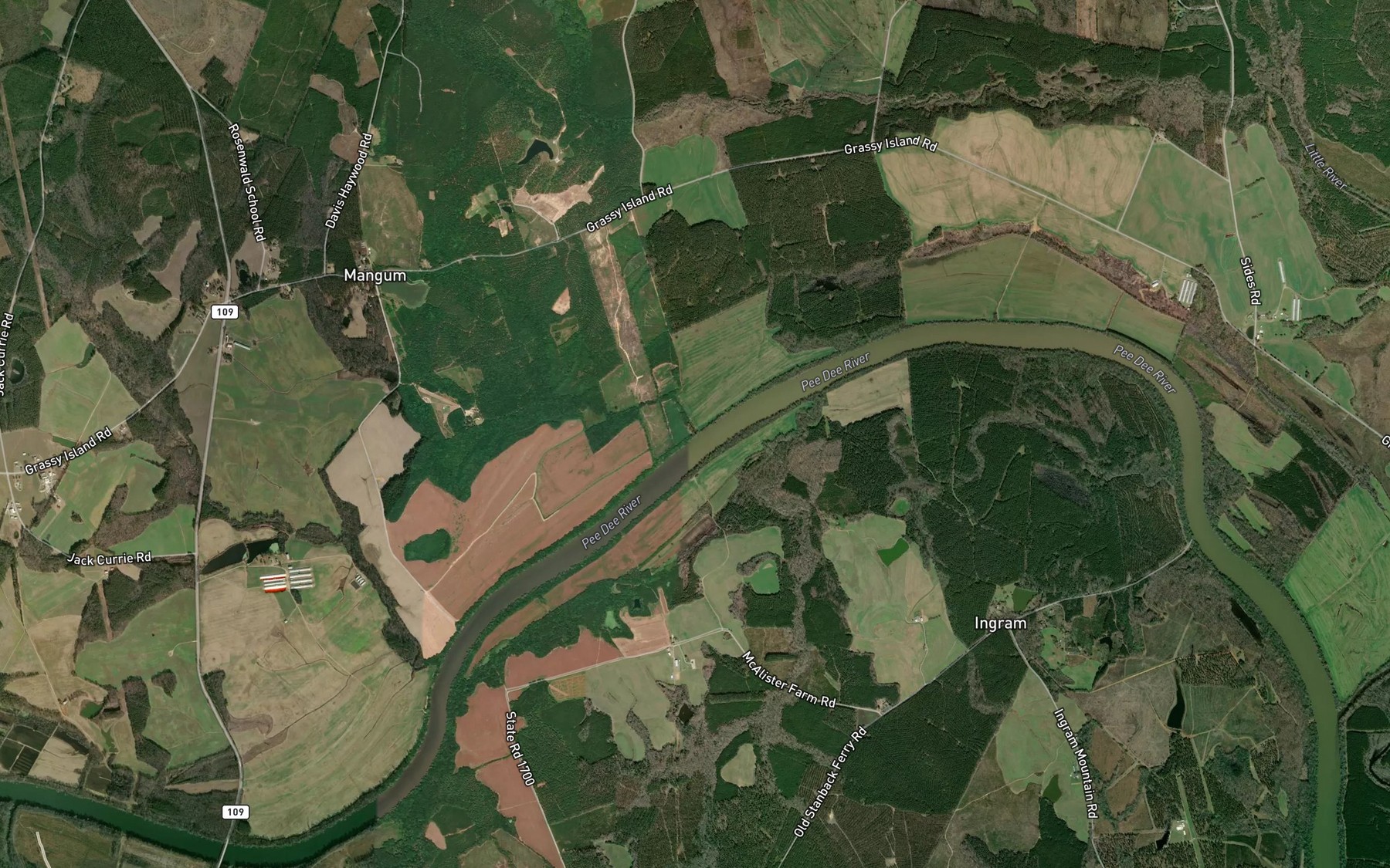Satellite map of the Slink Branch