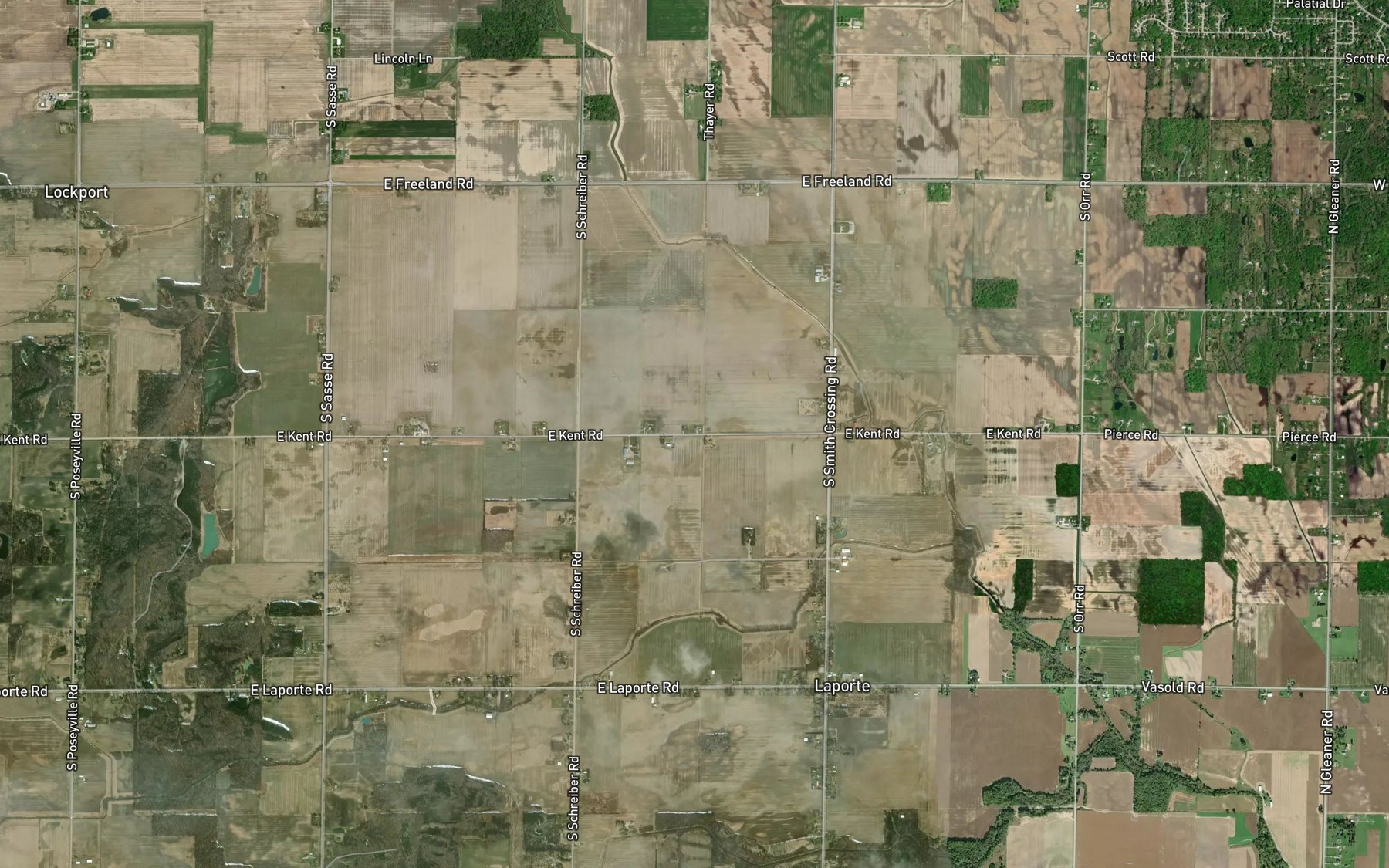 Satellite map of the Emory Drain