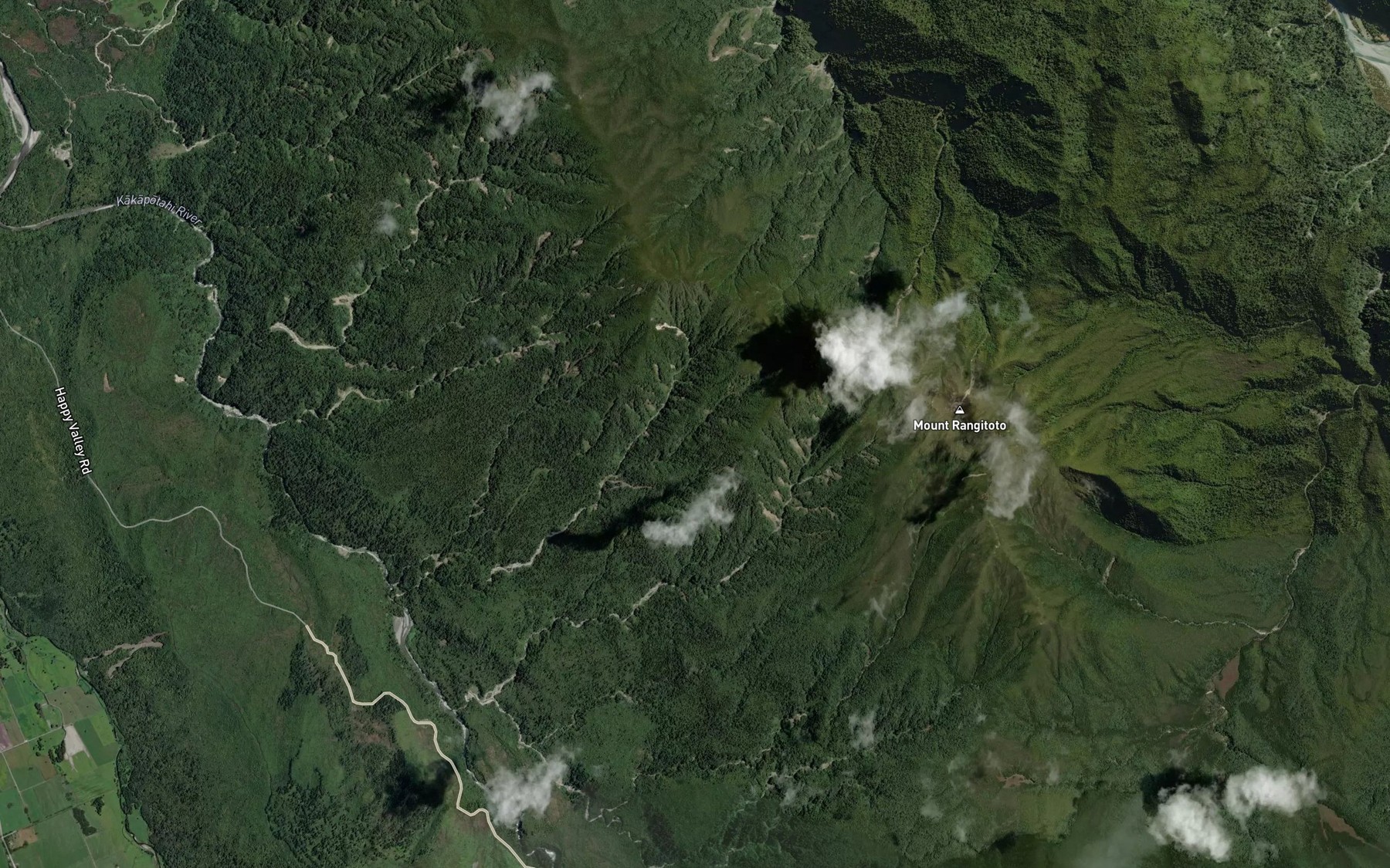 Satellite map of the Mine Creek