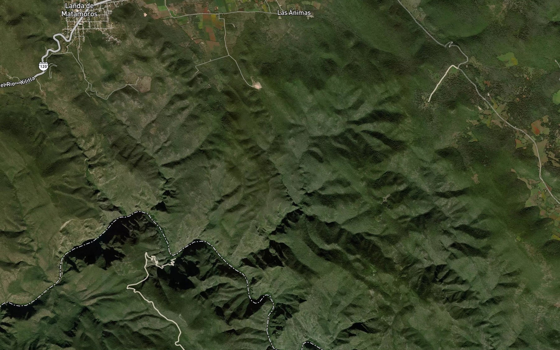 Satellite map of the Barranca El Ochital