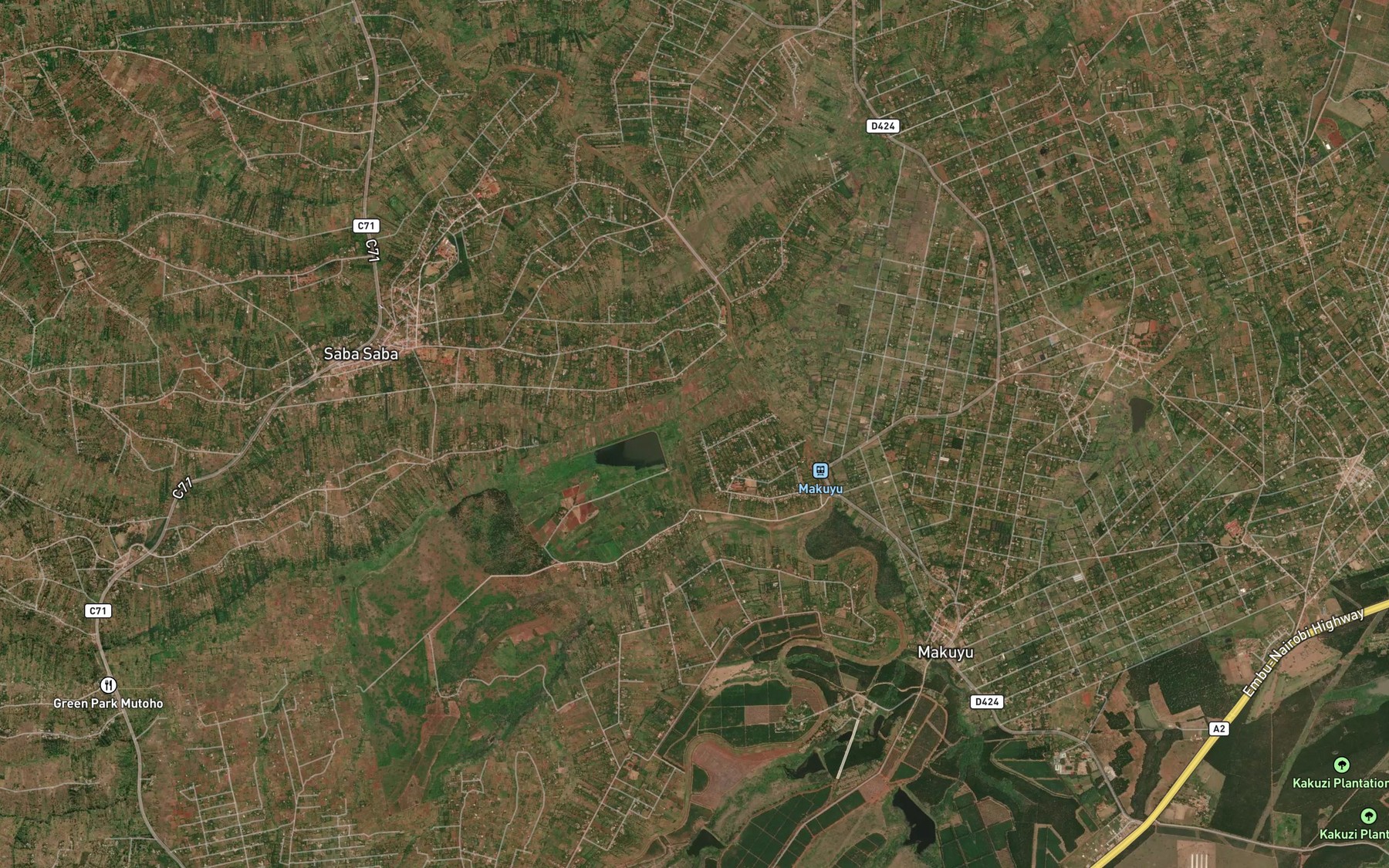 Satellite map of the Kariara