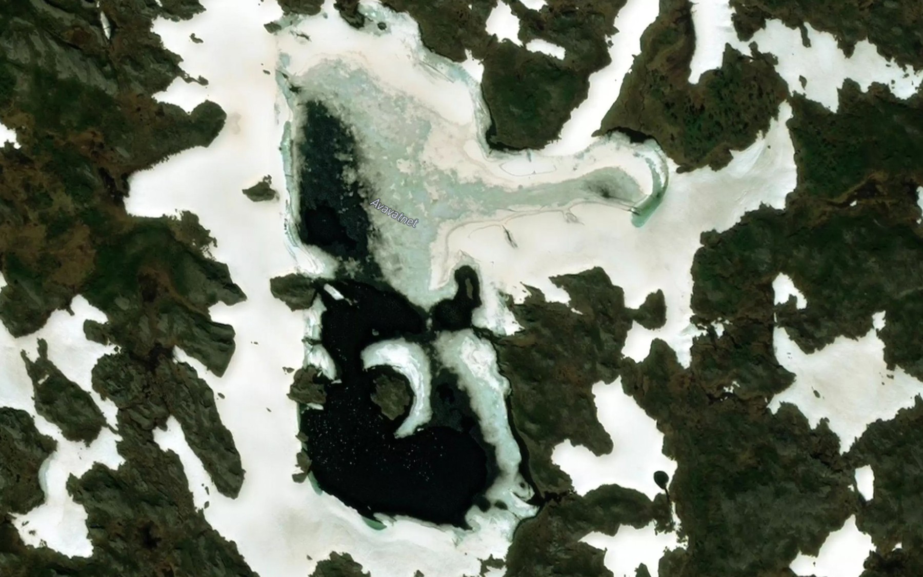 Satellite map of the Avavatnet