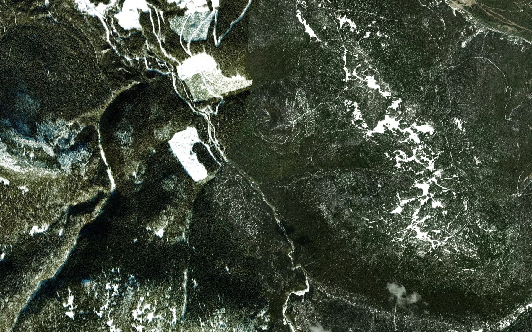 Satellite map of the Stoney Creek